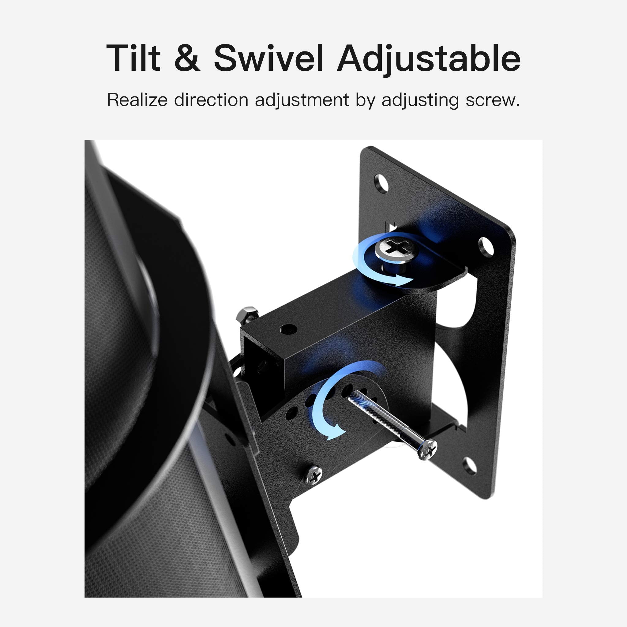 Tilt & Swivel Adjustable Speaker Mount For Sonos Move Wall Mount, Heavy Duty Mount Shelf For Sonos Move Mount Bracket