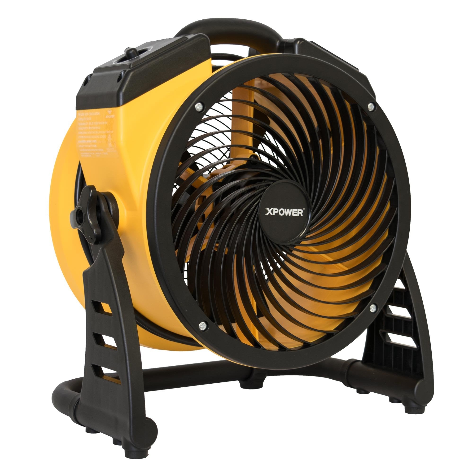 Xpower Fc 100 Heavy Duty Industrial High Velocity Whole Room Air Mover Air Circulator Utility Floor Fan, Variable Speed, Timer, 