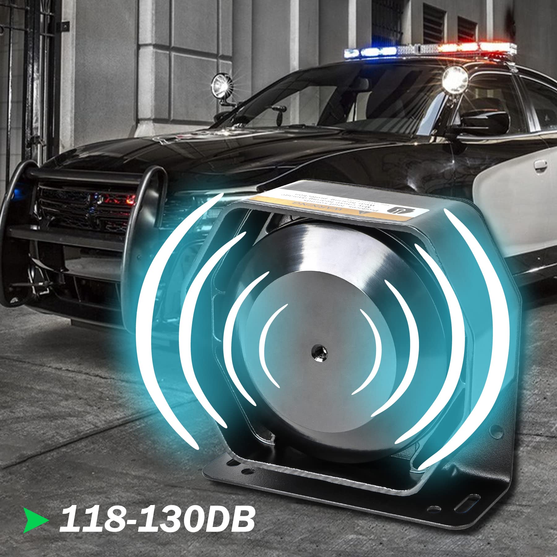 Police Siren 8 Tones Warning Emergency Siren Pa System With Handheld Microphone 12V 200W For Police Car,The Ambulance,Fire Truck