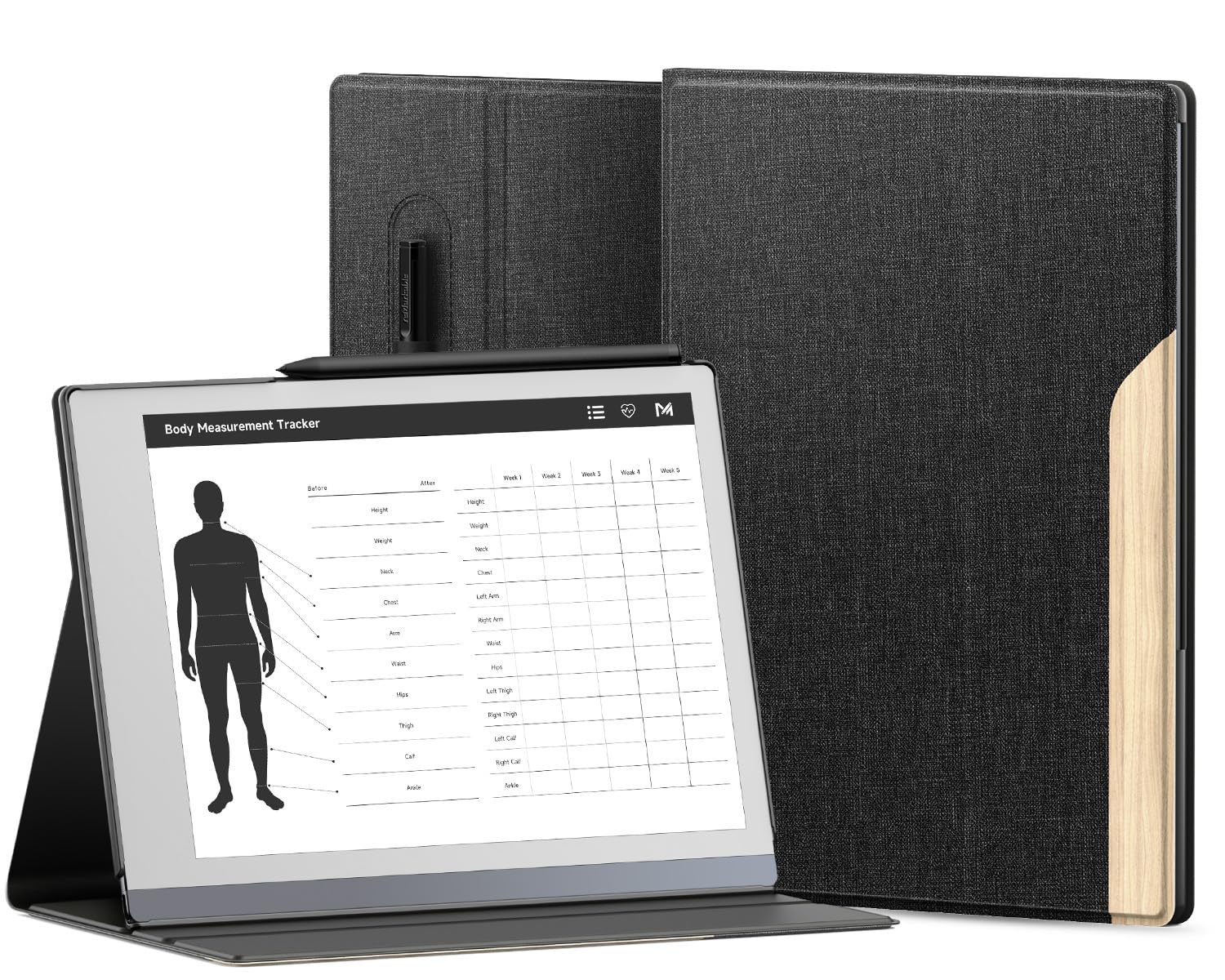 Ayotu Book Folio Case For Remarkable 2 Paper Tablet 10.3'' 2020 Released, Premuin Fabric Smart Cover With Pen Pocket, Stable Fol