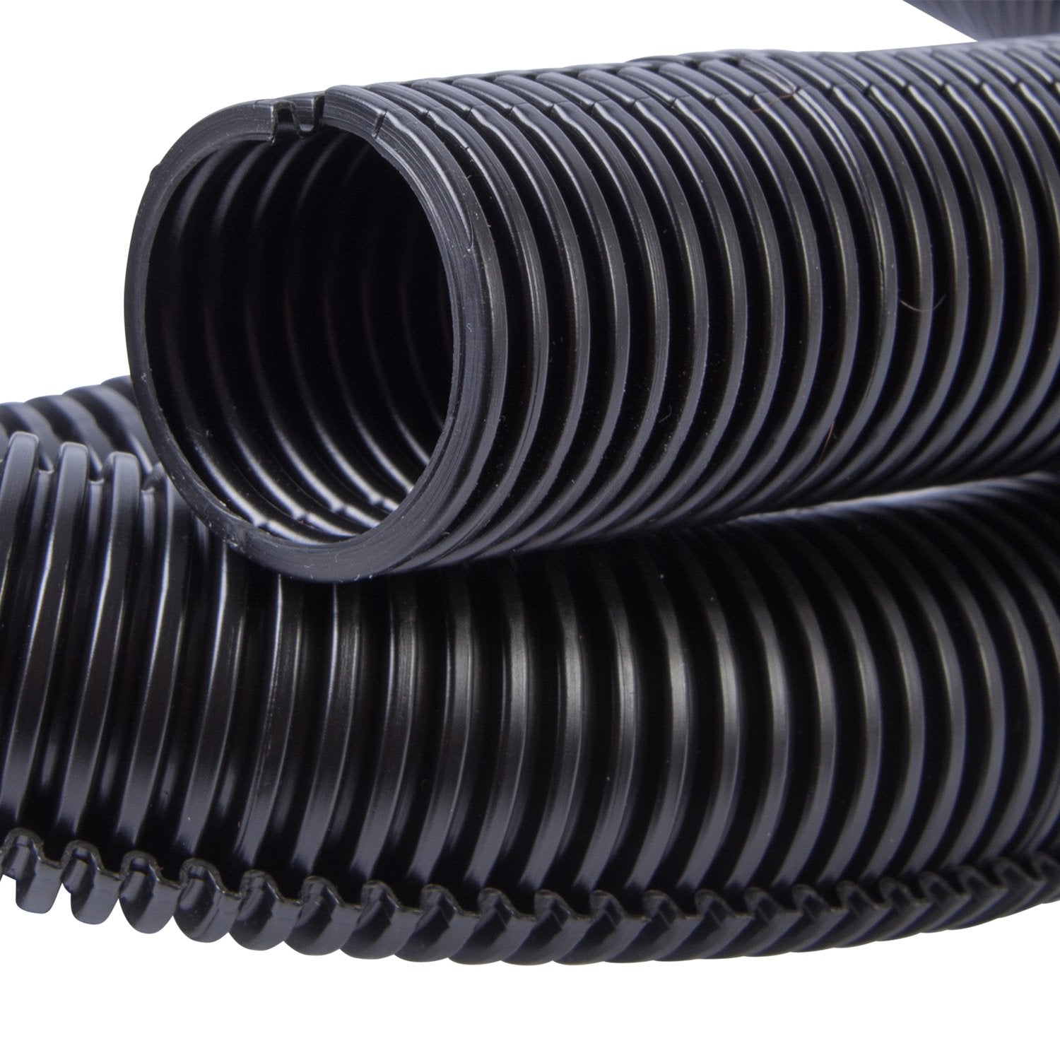 Gardner Bender Flx 3406B Split Flexible Tubing,  Inch X 6 Ft, Corrugated Wire Loom, Black