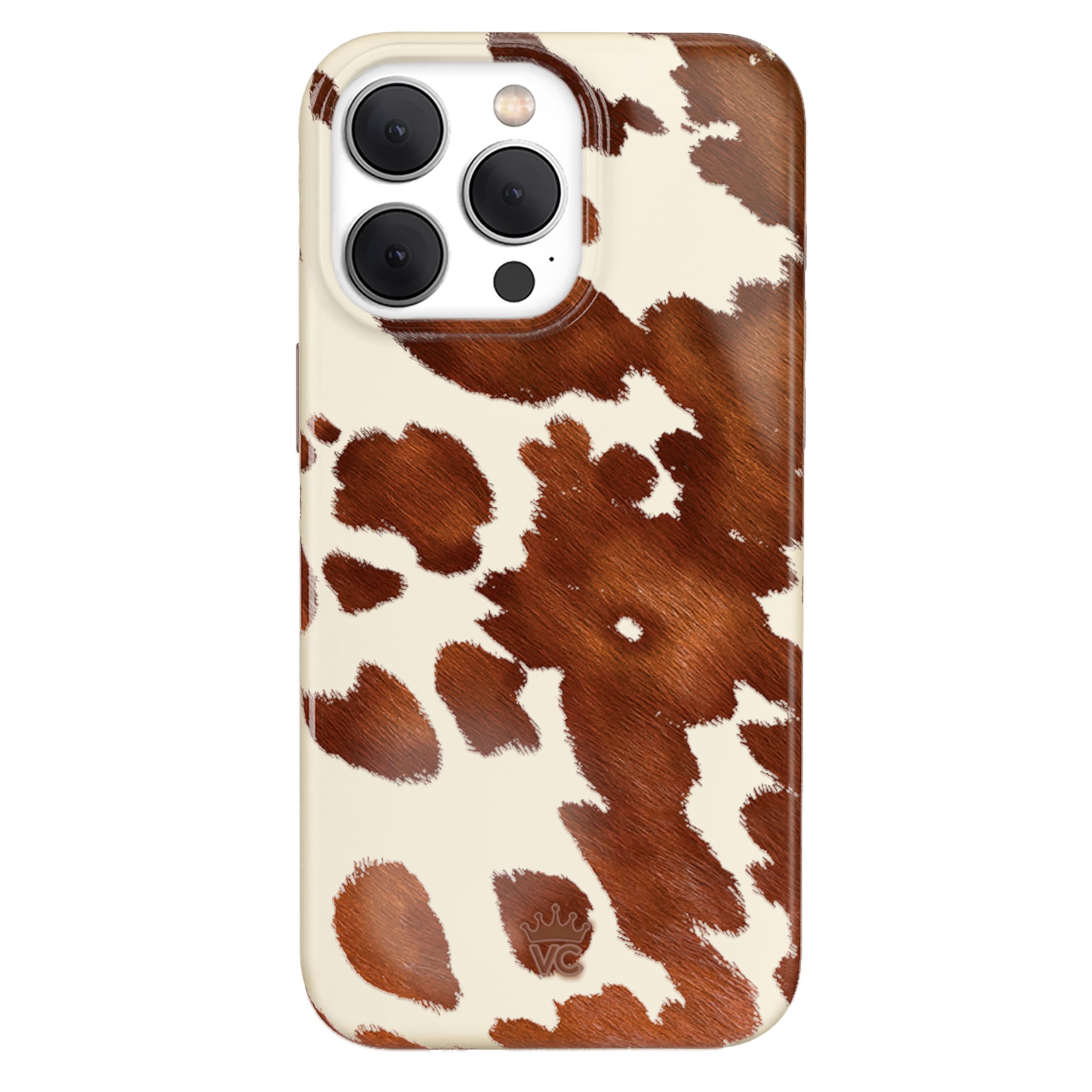 Velvet Caviar For Cow Print Iphone 15 Pro Max Case Western Style   Compatible With Magsafe [8Ft Drop Tested]   Cocoa Boho Cowpri