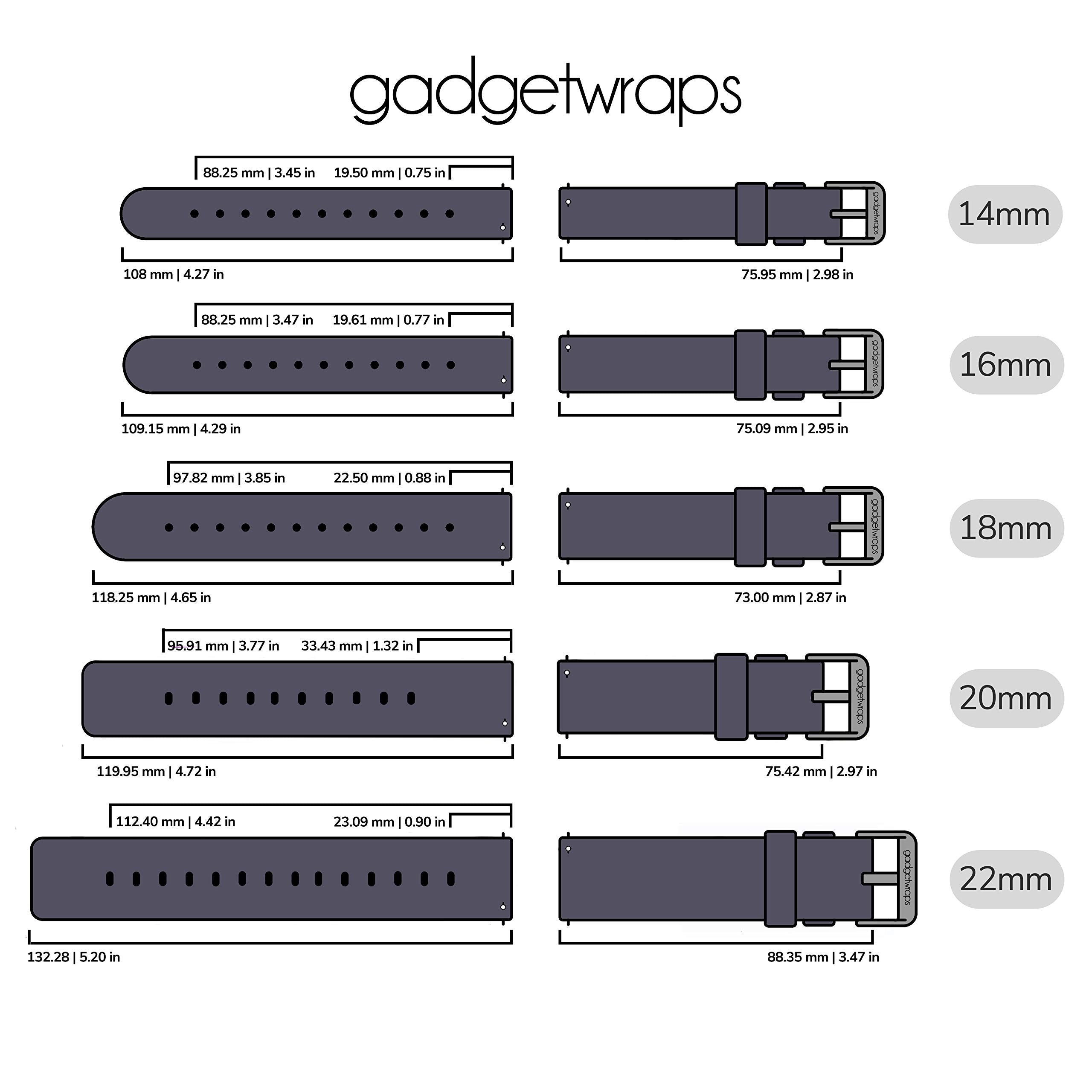 Gadgetwraps 18Mm Nylon Watch Band With Quick Release Pins   Compatible With Speidel, Daniel Wellington, Wristology   18Mm Nylon