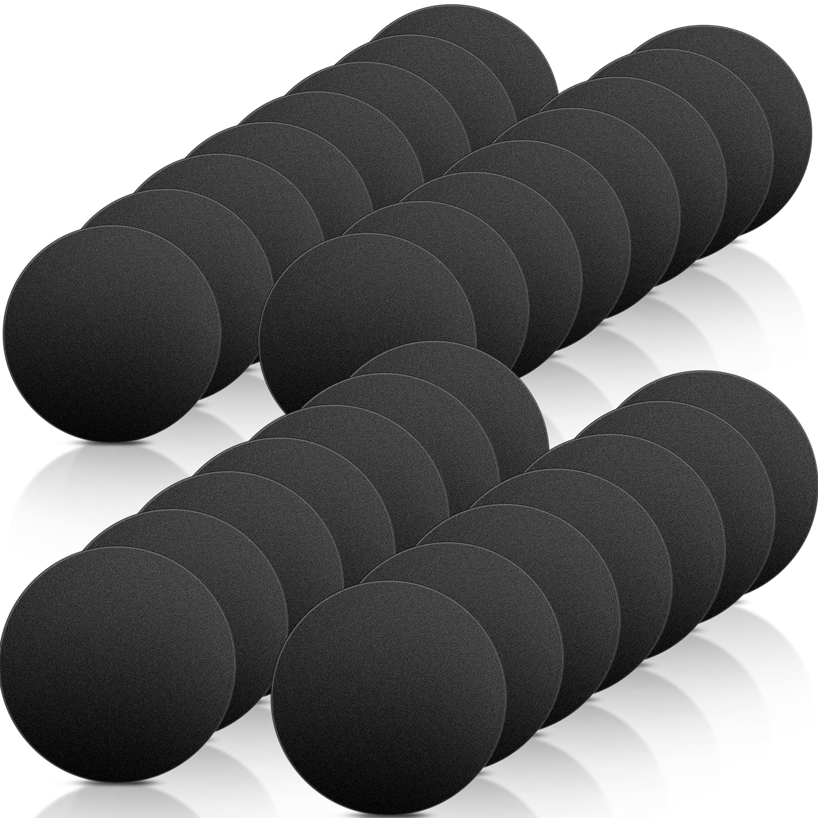 Fpmyb Metal Plates For Magnetic Car Phone Holder Cradle, Thin Round Steel Sheets Mount Metal Plates With Adhesive For Magnetic P