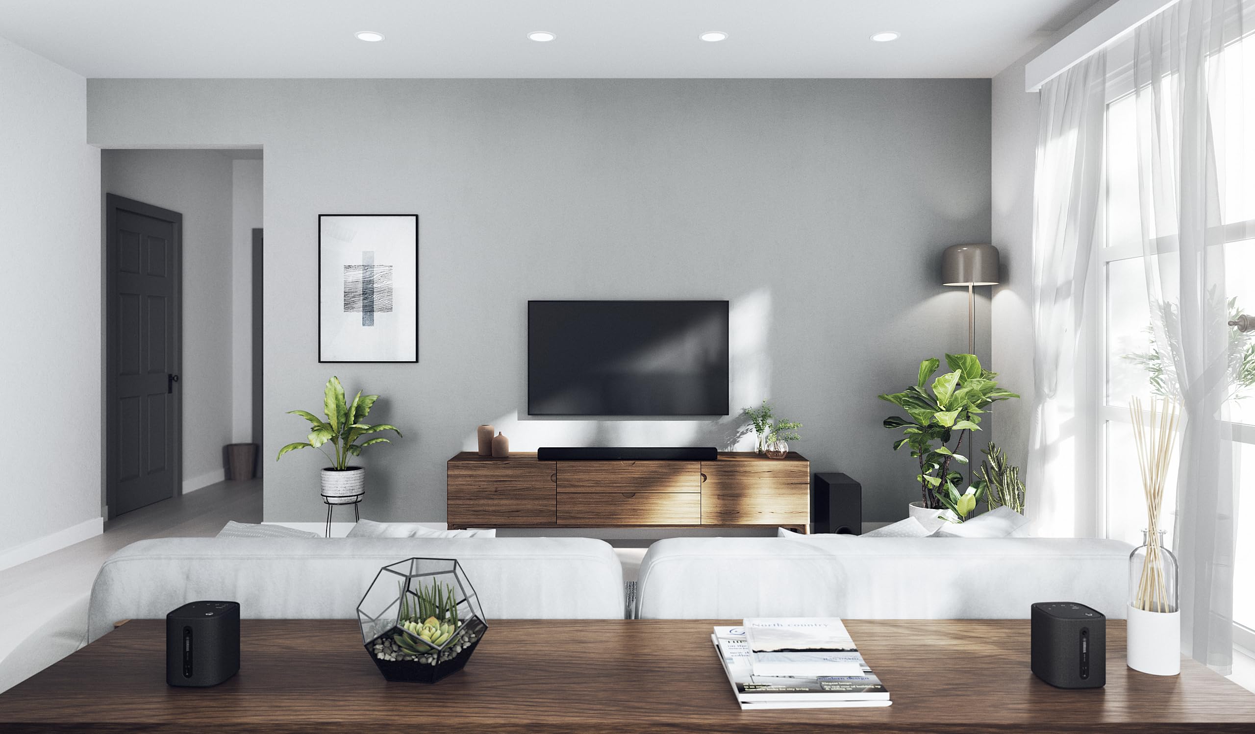 Yamaha True X Bar 50A Dolby Atmos Sound Bar With Wireless Subwoofer