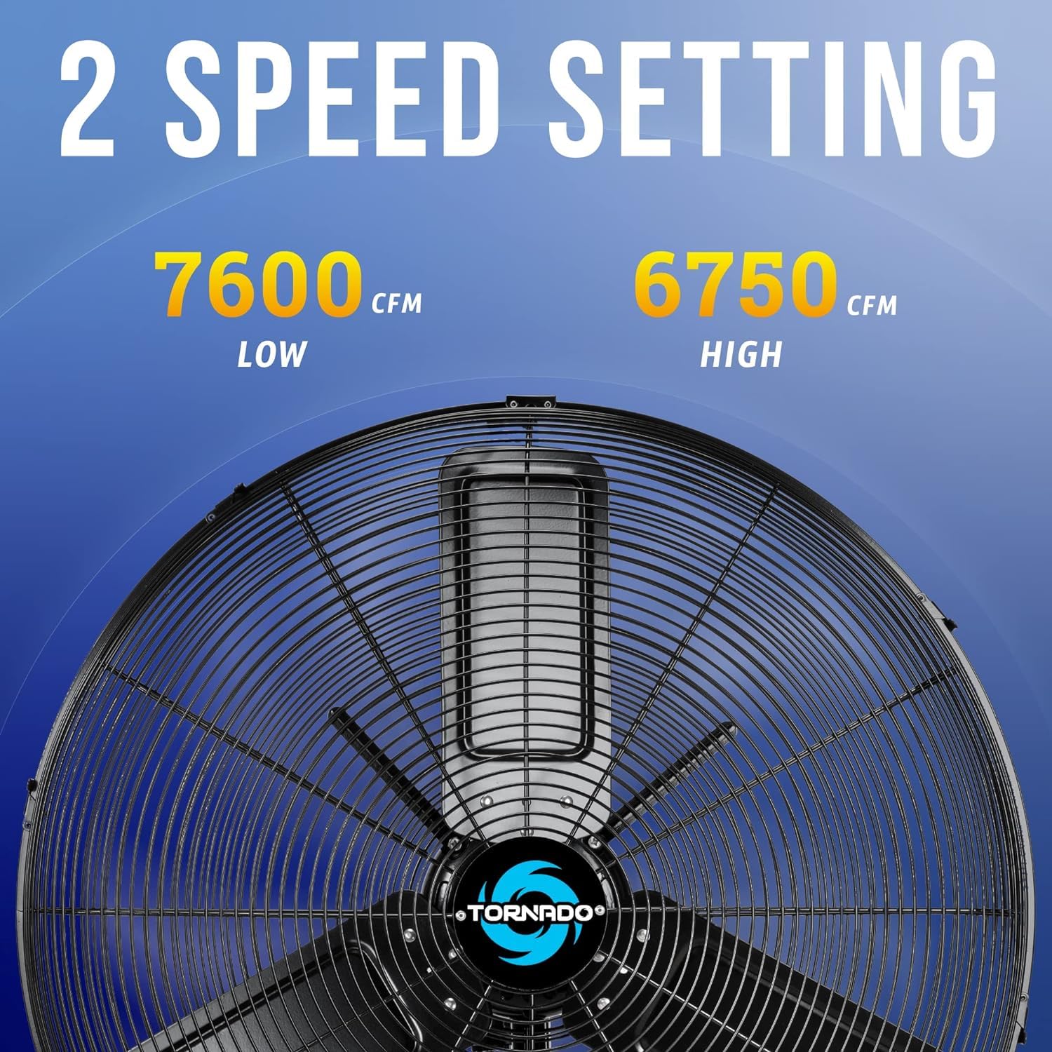 Tornado 24 Inch Outdoor Rated Ipx4 Water Resistant High Velocity Oscillating Wall Mount Fan For Industrial Use Teao Motor 2 Spee