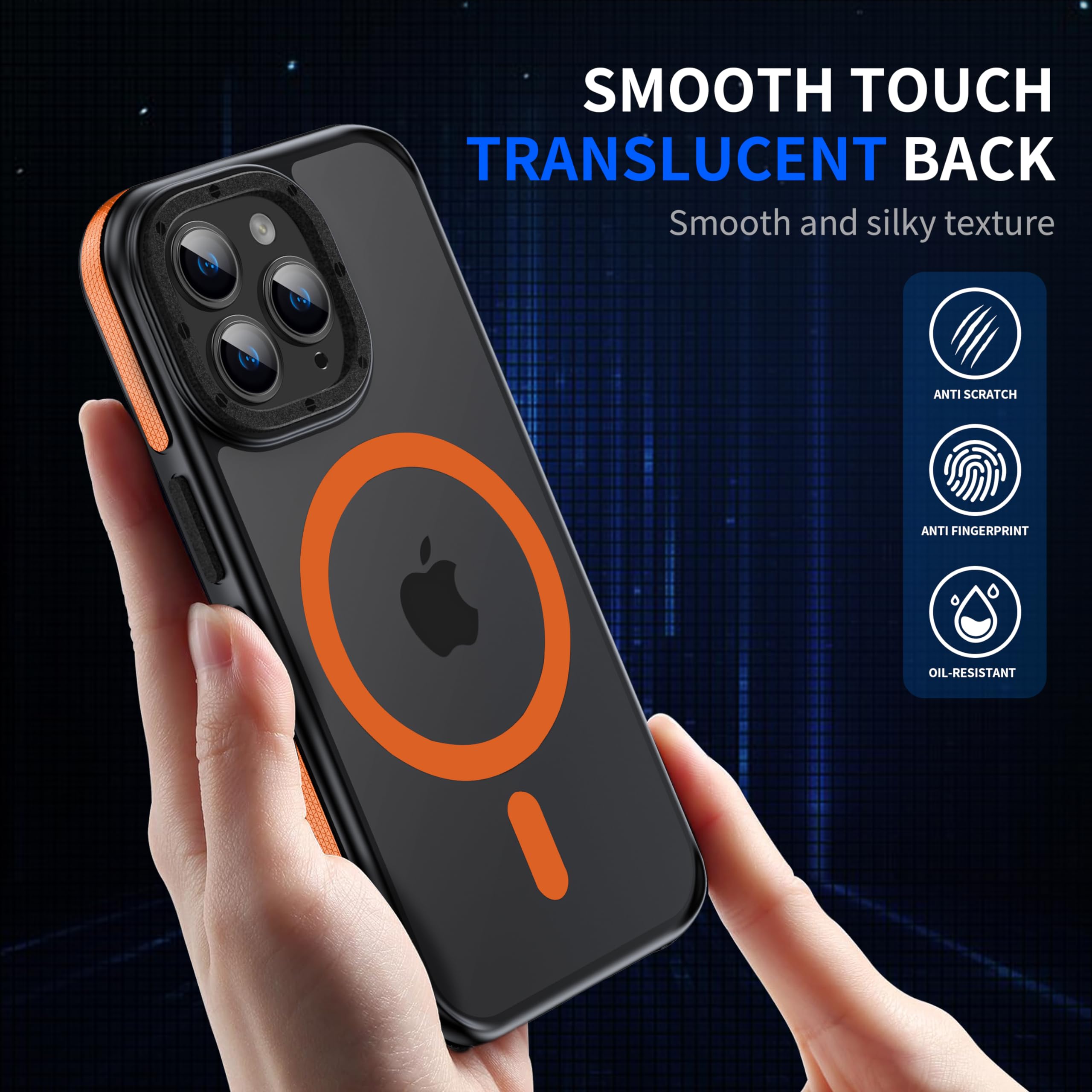 Yzoiko Strong Magnetic Case For Iphone 14 Pro Max [10Ft Military Grade Protection] Compatible With Magsafe Shockproof Slim Thin