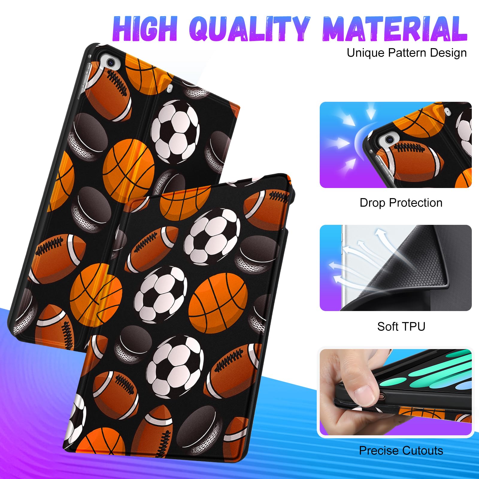 Uppuppy For Apple Ipad Mini 5/4/3/2/1 Case, For Ipad Mini 5Th/4Th/3Rd/2Nd/1St Generation Case Kids Cute Cool Folio Women Boys Fu