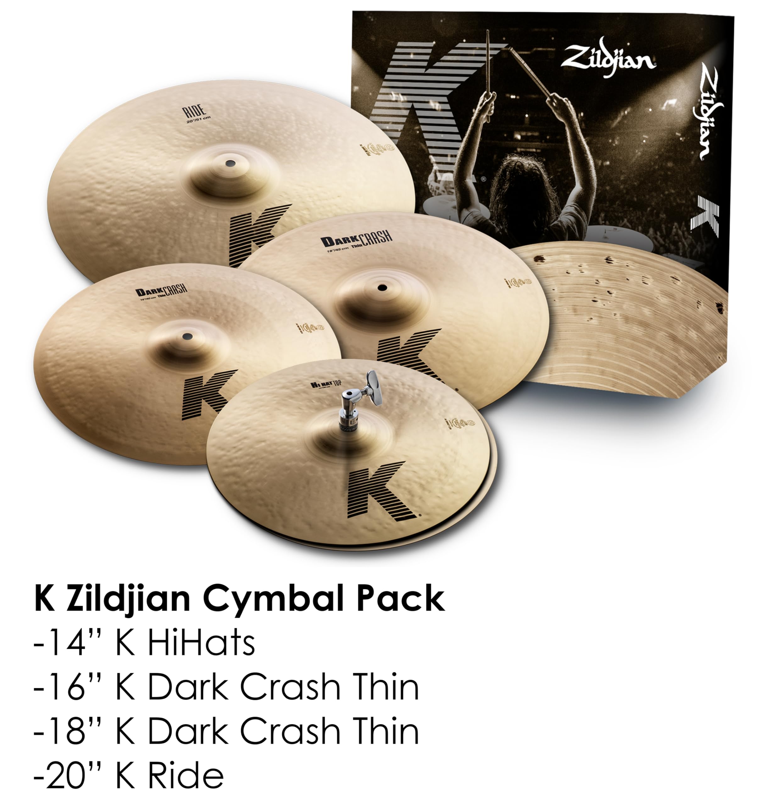 Zildjian K Cymbal Variety Package, Inch (K0800)