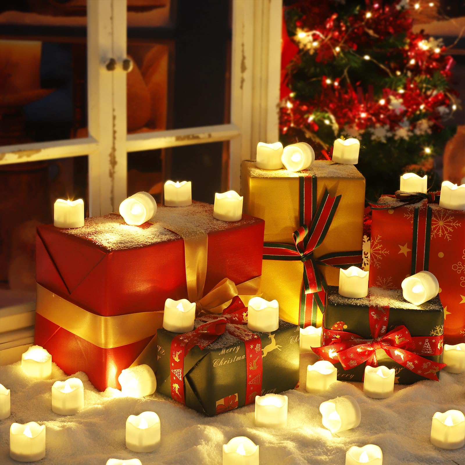 Topstone Remote Controlled Led Tea Lights,Flameless Candles With Timer,Cr2450 Battery Powered Candles, Electric Votive Candle,Fo