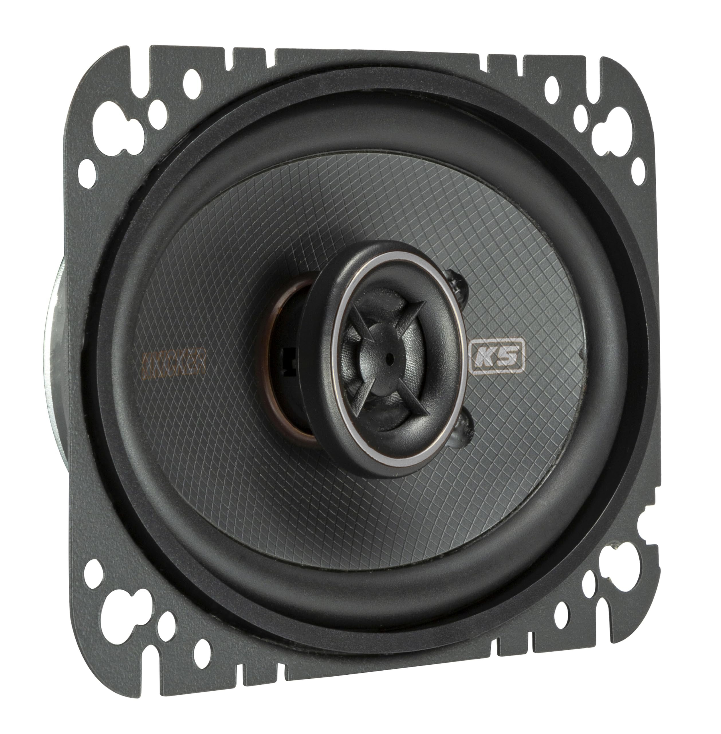Kicker 51Ksc4604 Coaxial Speaker System, 2 Way Design, One (1) Pair, 4'' X 6'' (100Mm X 160Mm) Polypropylene Woofer/Midrange, 1/