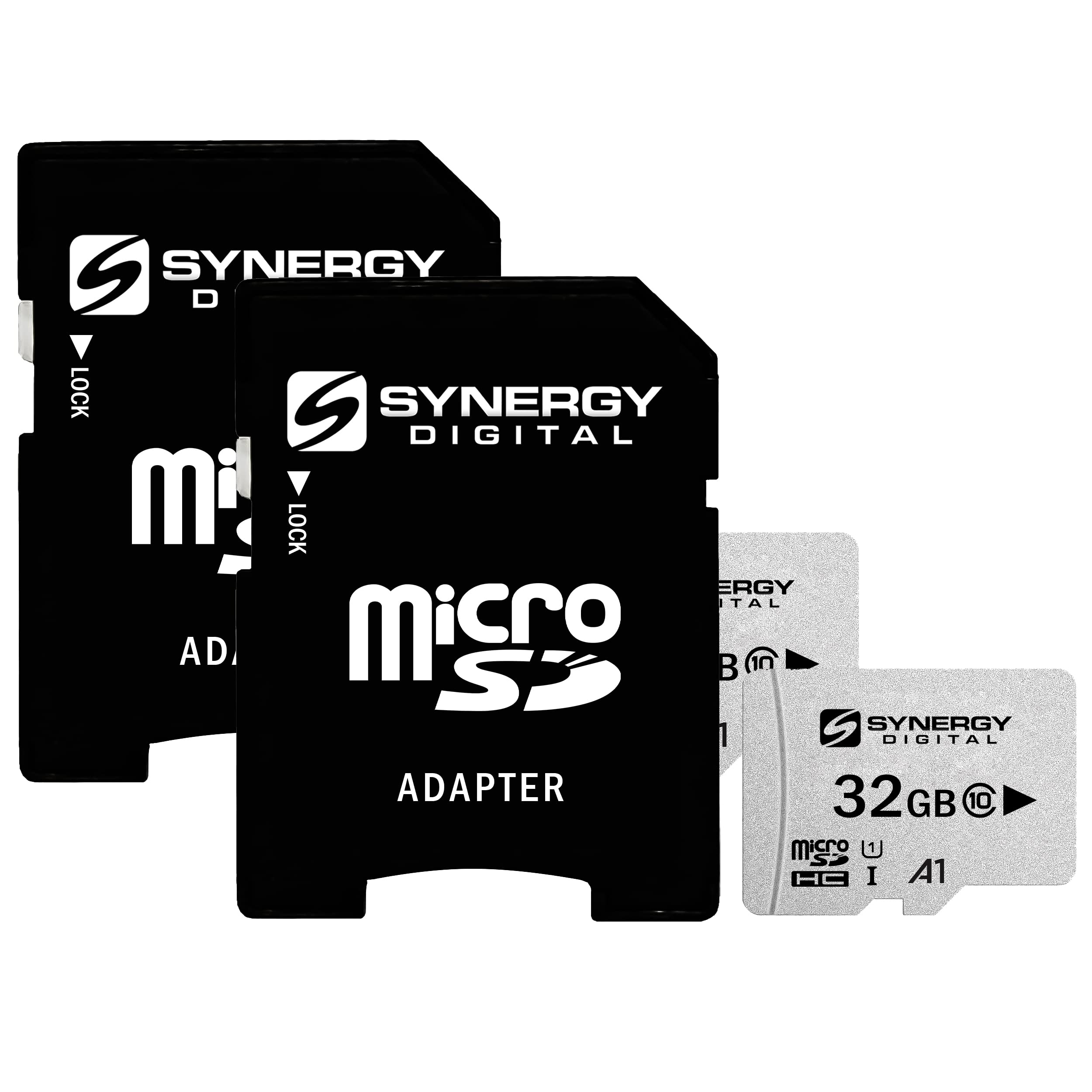 Synergy Digital 32GB, UHS-I MicroSDHC Memory Cards - Class 10, U1, 100MB/s, 300 Series - Pack of 2