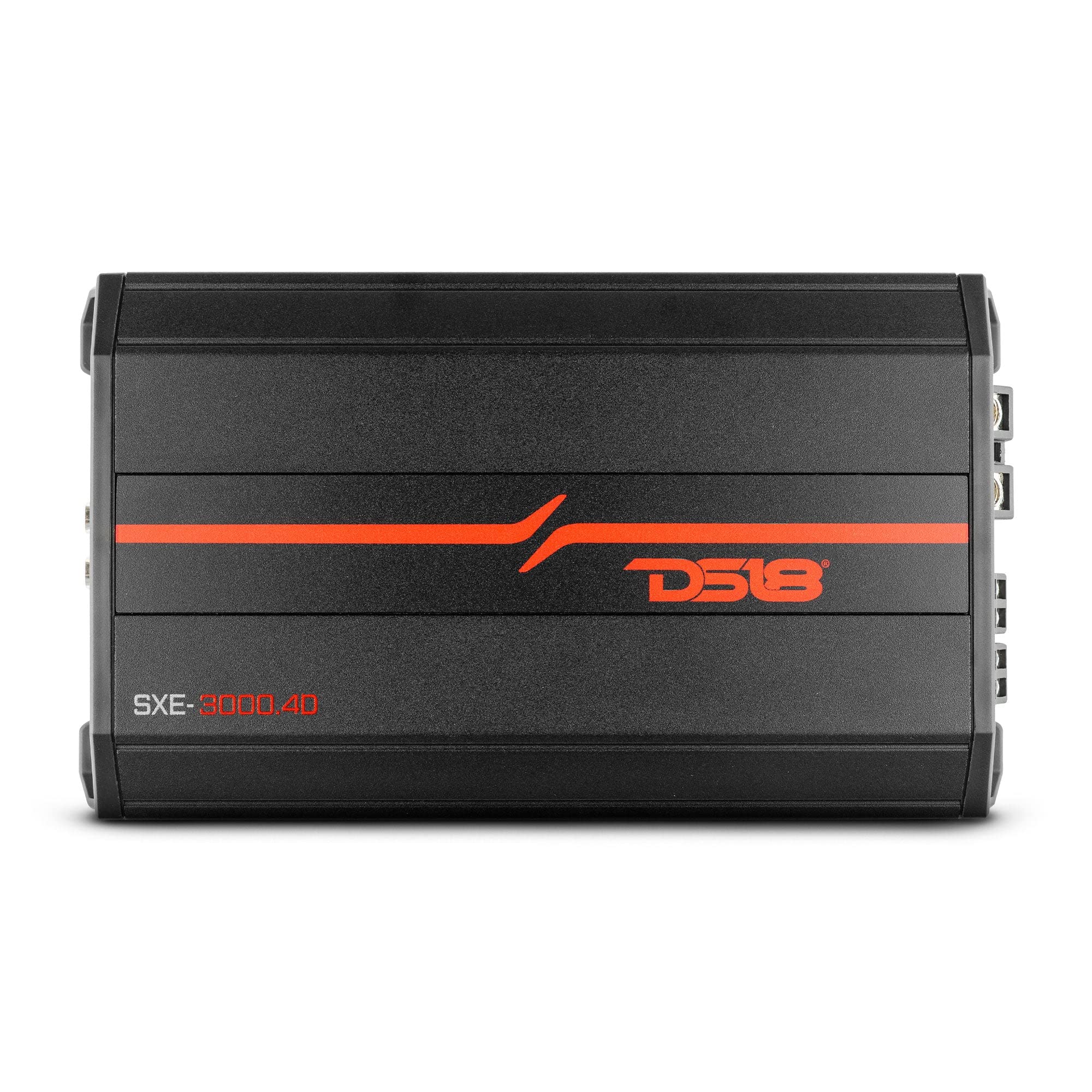 DS18 SXE3000.4D/BK Car Amplifier Stereo FullRange Class D 4Channel 200x4 RMS @4 OHM 3000 Watts  Powerful and Compact Amp for