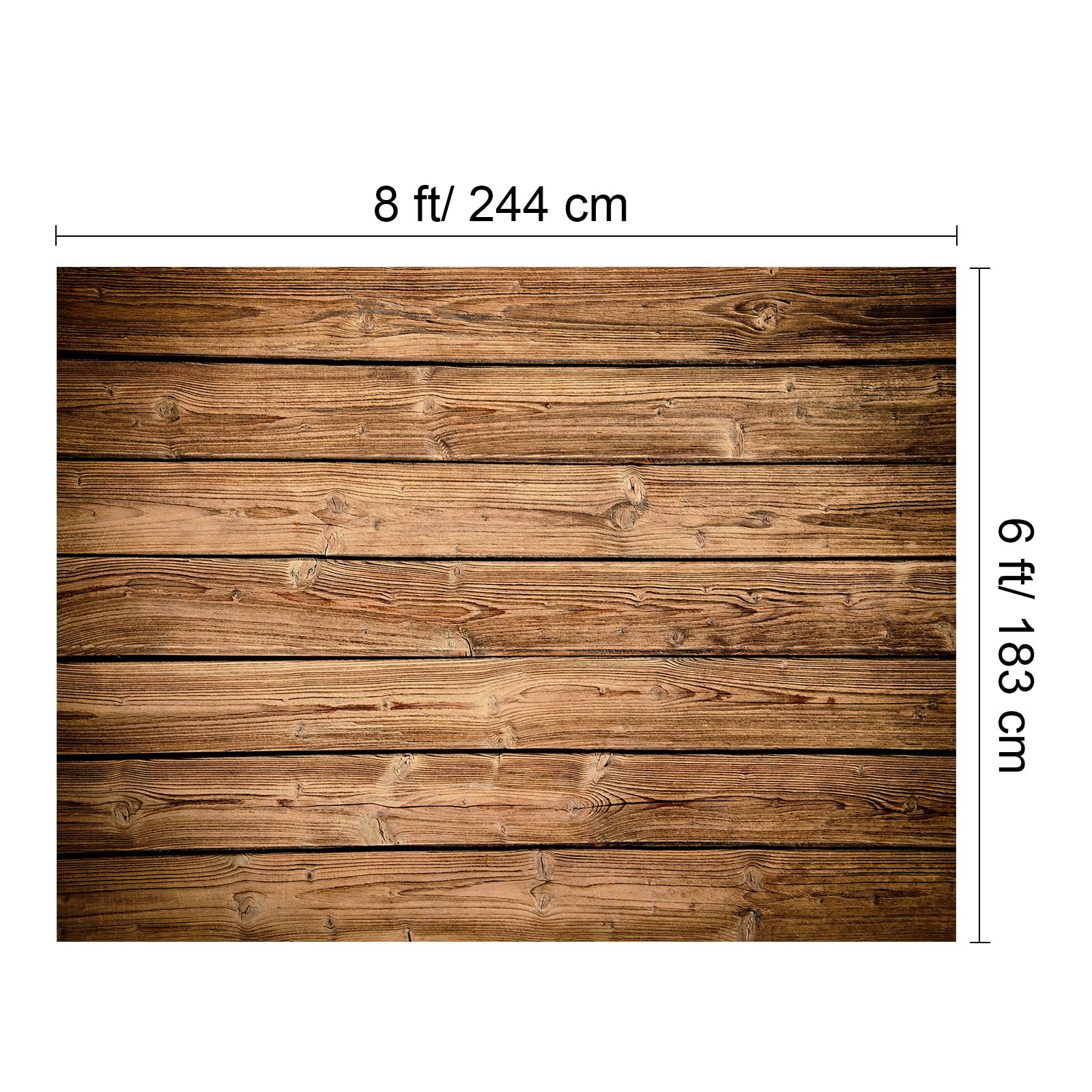 Buryeah 7 X 5 Ft Wood Backdrop Brown Wood Wall Background Wooden Rustic Photo Backdrop Fabric Polyester Photography Backdrop Sup