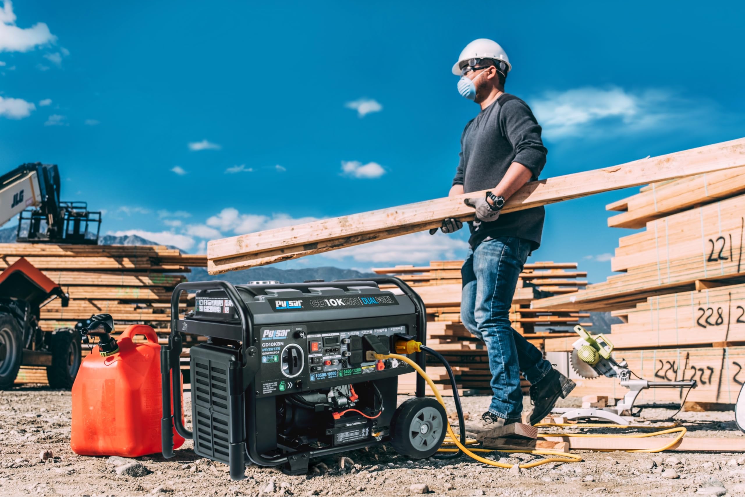 Pulsar 10500W Dual Fuel Portable Inverter Generator For Residential And Camping Use Gd10Kbn