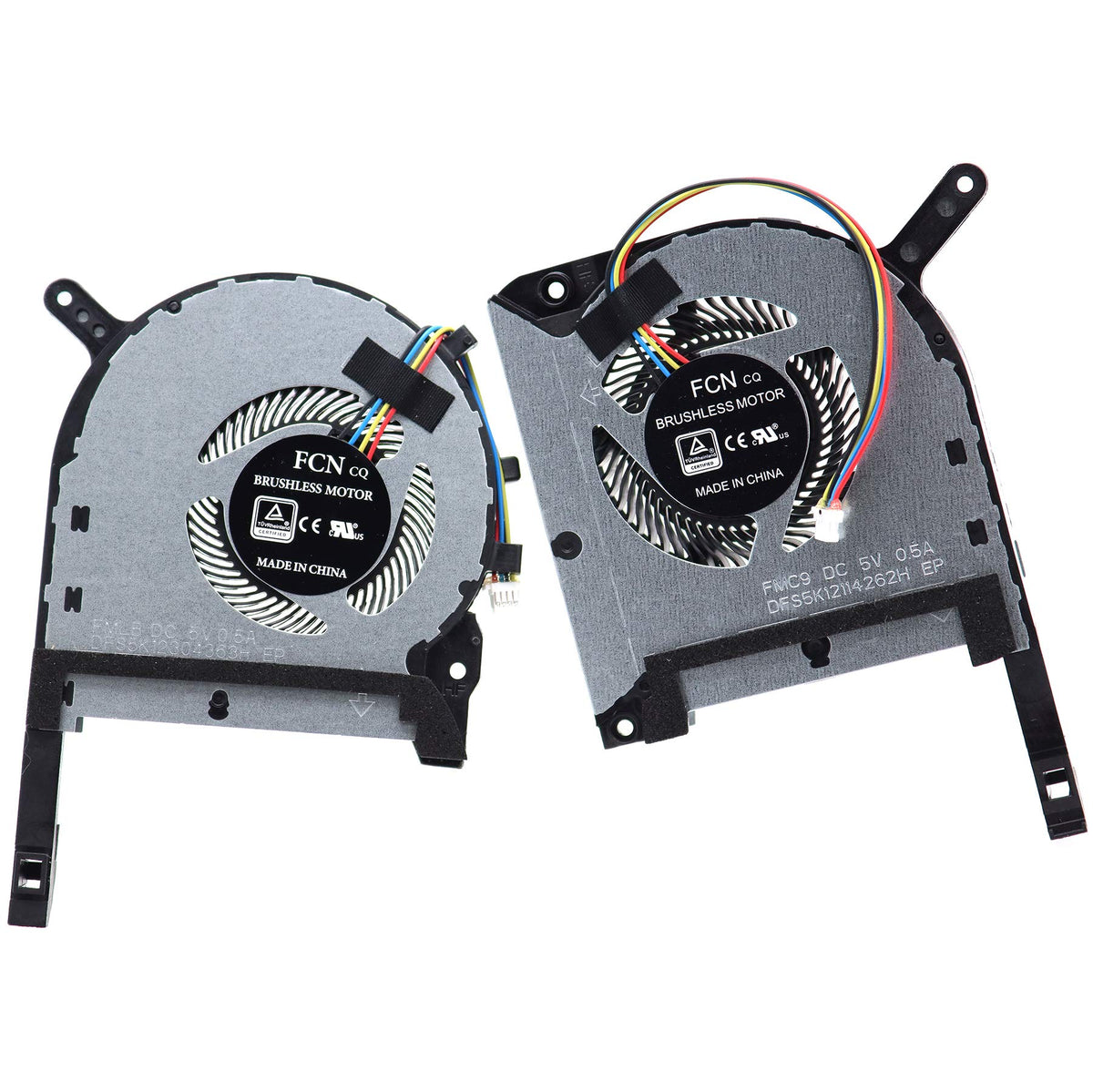 Deal4GO CPU & Graphics GPU Cooling Fan Replacement for ASUS FX506 FX505 FX566 FX706 FA506 FA706 FX705 FX506LH-AS51 FX505DT-AH51 FX566LH-HN257T