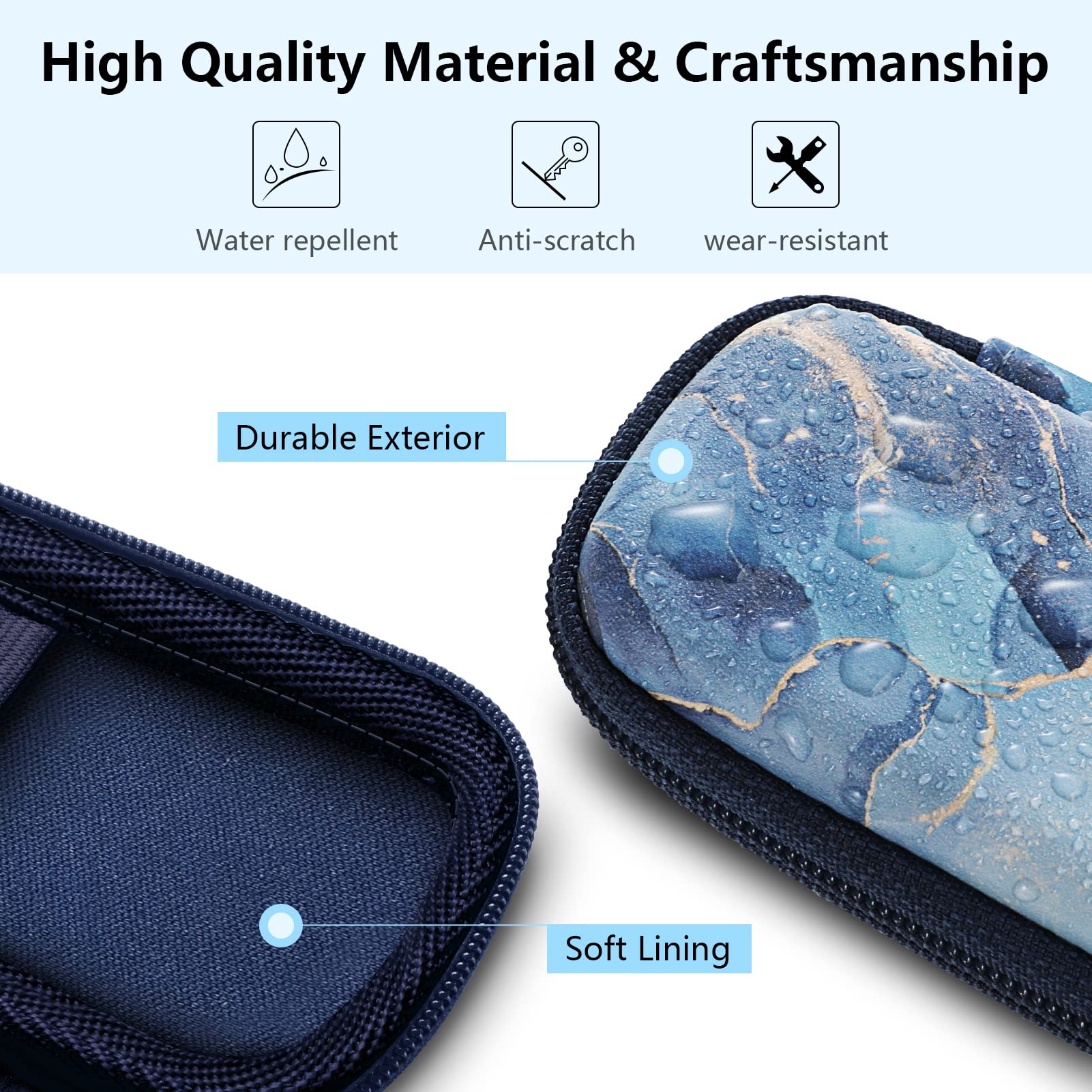 Fintie Carrying Case For Kardia Mobile And Kardia Mobile 6L Ekg Device Heart Monitor - Protective Hard Eva Shockproof Storage Po