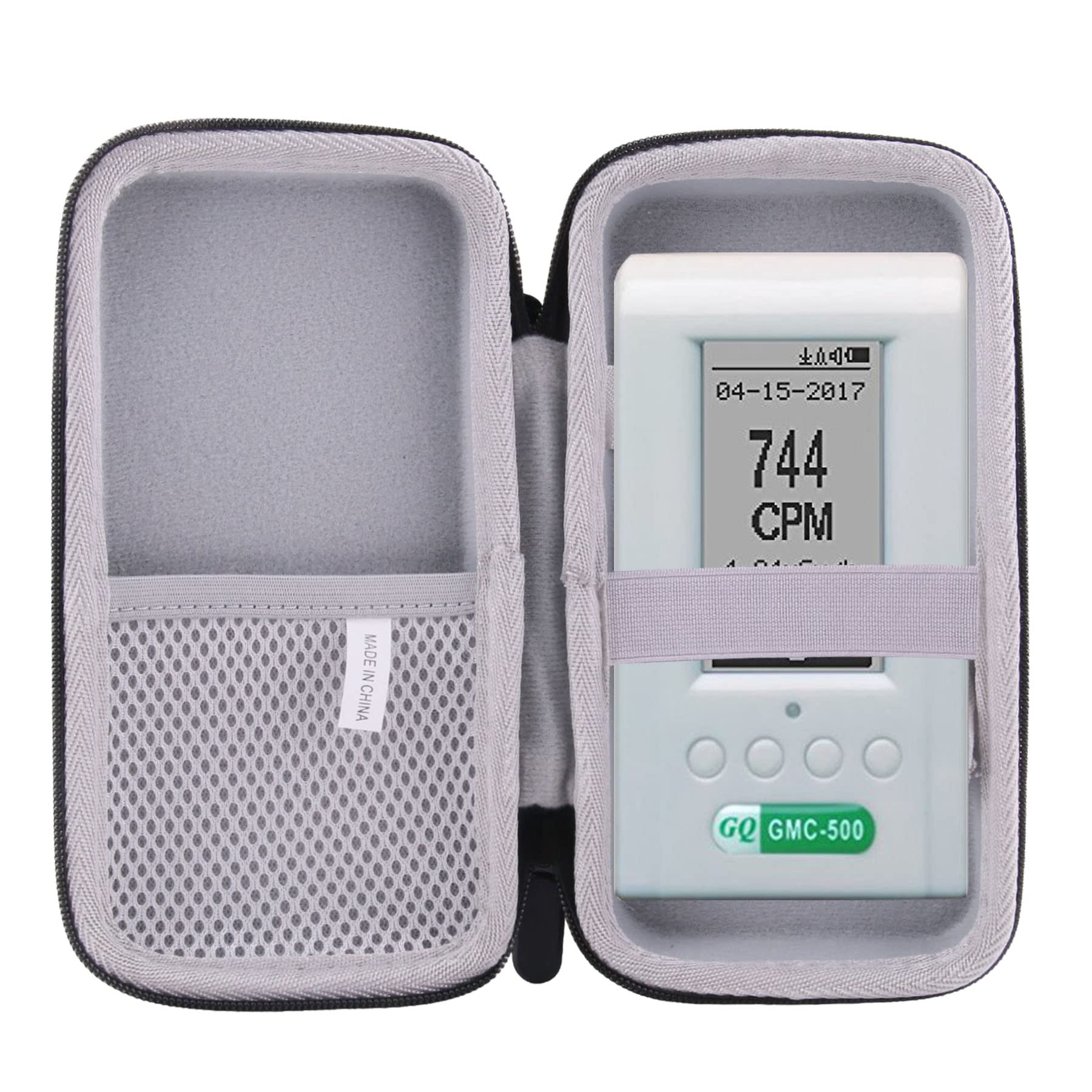 Waiyucn Hard Eva Carrying Case For Gq Gmc 500Plus/Emf 390/Gmc 600Plus Radiation Detector Case.