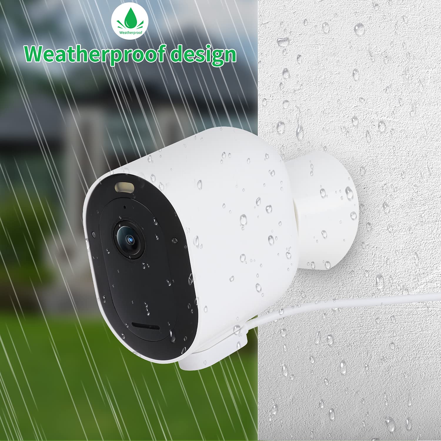 Alertcam 2Pack 16.4Ft/5M Power Cable For Arlo Pro 3/Pro 3 Floodlight/Arlo Pro 4/Arlo Pro 5S/Arlo Ultra/Arlo Ultra 2 Camera, Weat