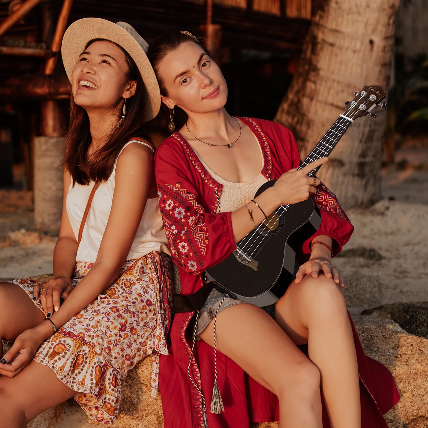 Ranch Soprano Ukulele 21 Inch Ukelele Professional Small Hawaiian Guitar Maple Top And Side And Back Glossy Ukalalee Bundle Gig