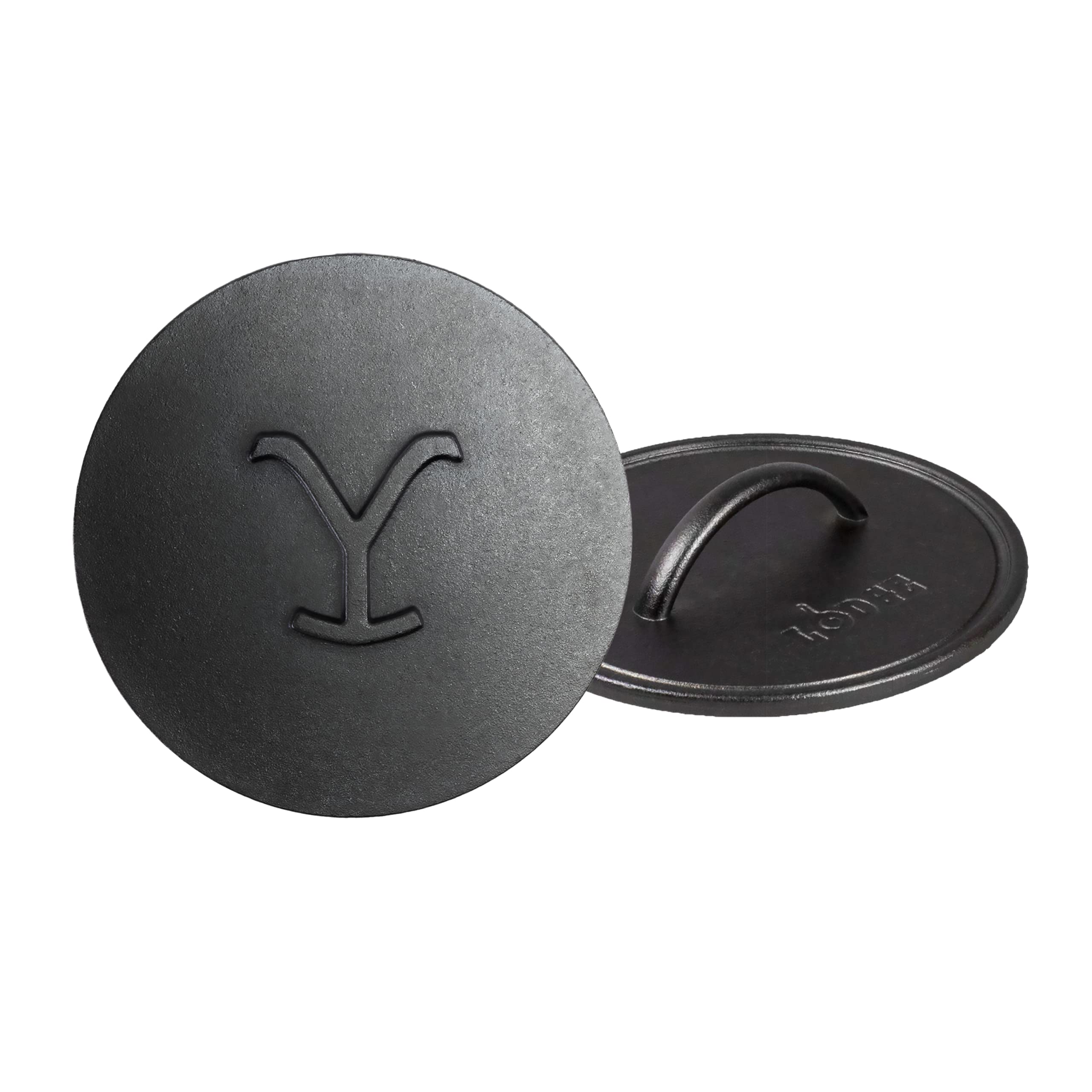 Lodge Yellowstone - 8 Round Grill Press, Power Y Design