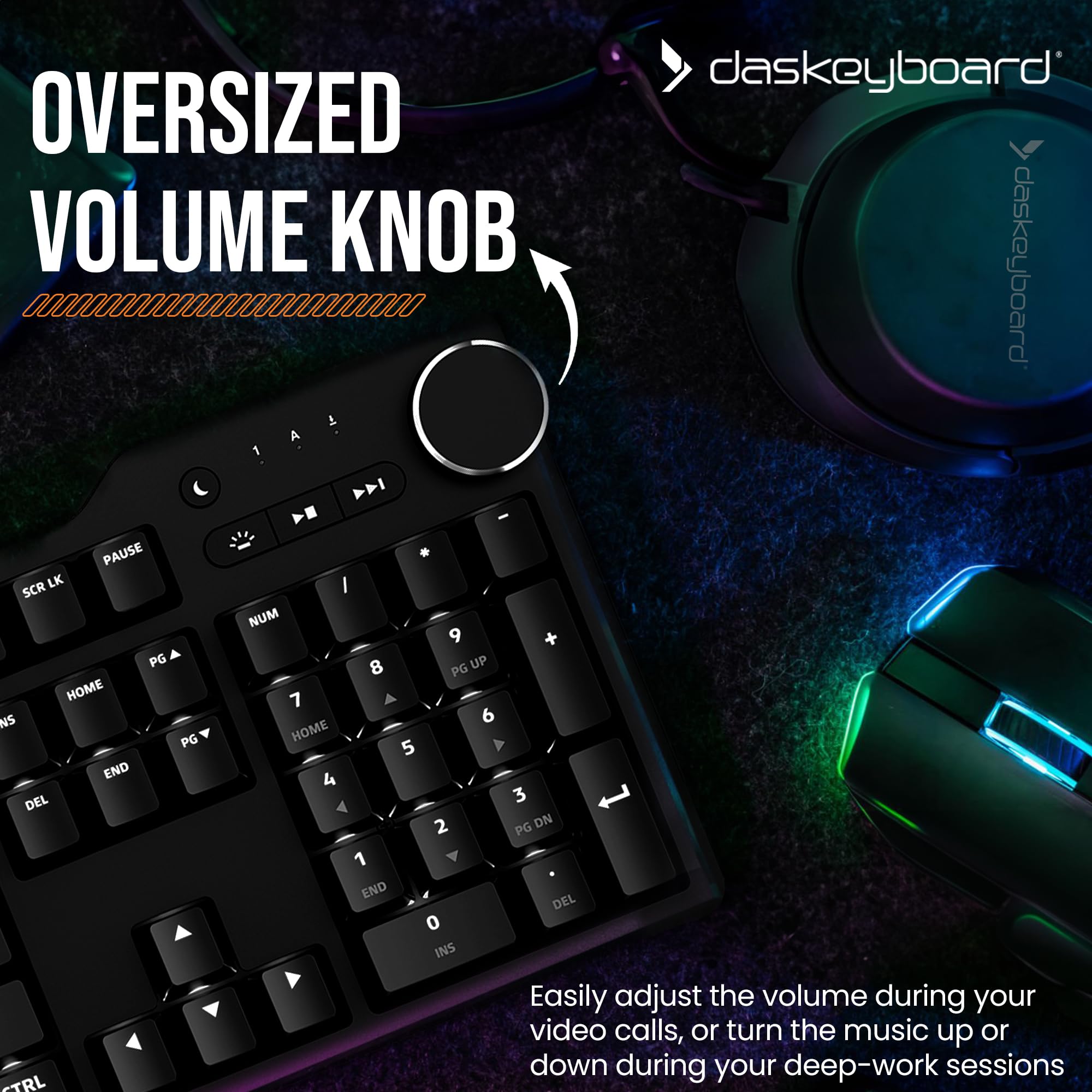 Das Keyboard 6 Professional Backlit Wired Mechanical Keyboard � Clicky Cherry Mx Blue Switches, Shine Through Keycaps, 2 Port Usb C Hub, Media Controls, Durable Aluminum Enclosure, Volume Knob, Nkro