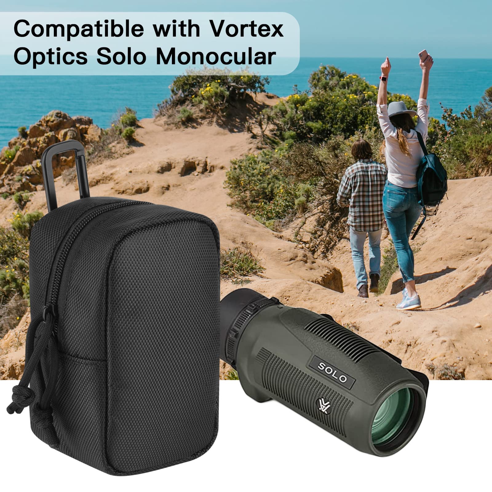 Xxerciz Monocular Telescope Case Compatible With Vortex Optics Solo Monocular 8X36 &10X36, Portable Travel Protective Carrying S