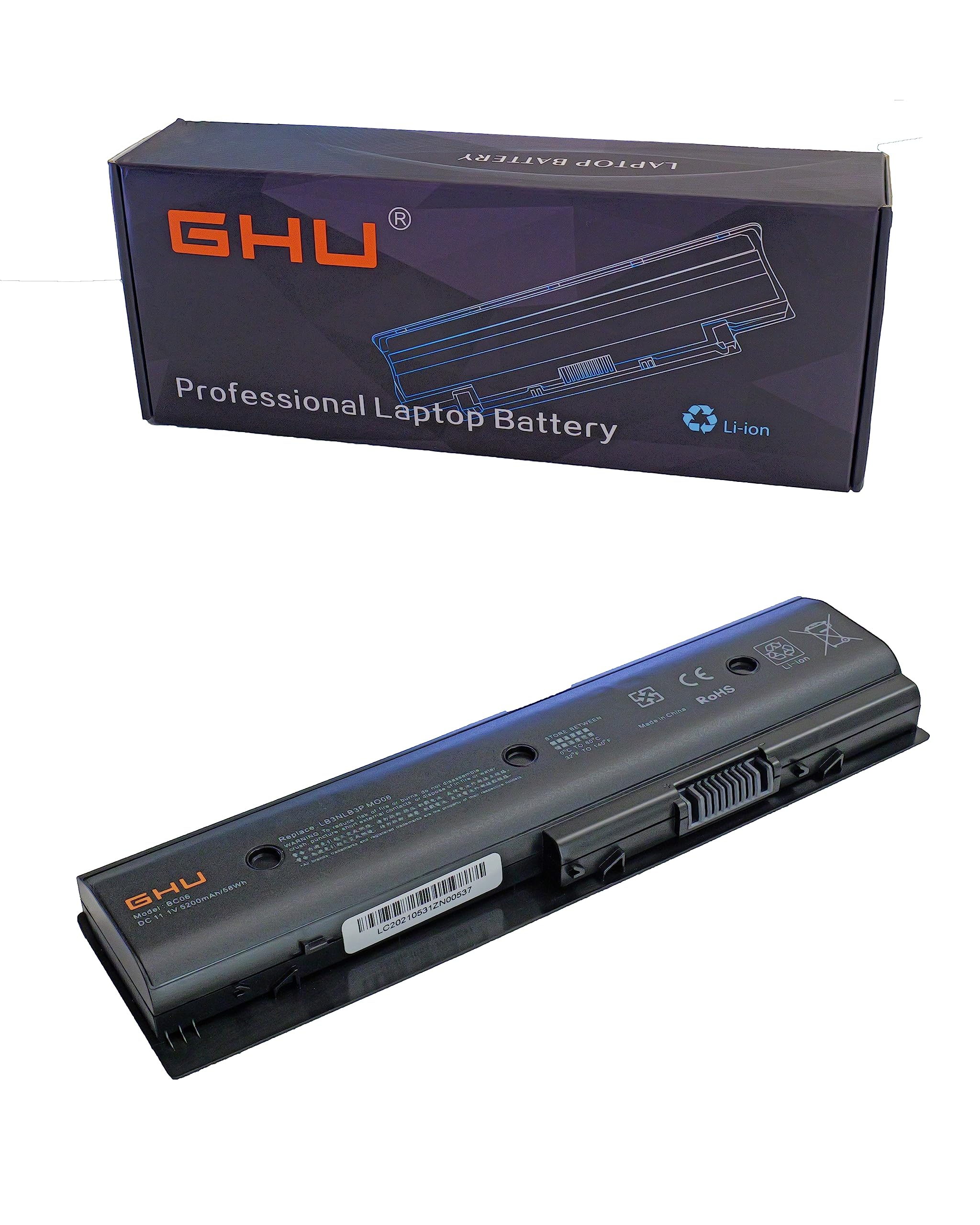 Ghu New 671731 001 Laptop Battery Replacement Hp Notebook Battery Mo06, Hstnn Yb3N, High Performance M006 Notebook Battery, Hstn