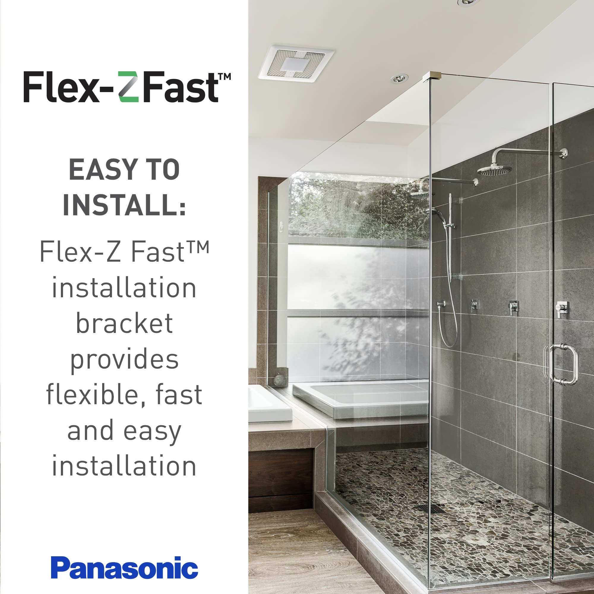 Panasonic Fv 0511Vks2 Whispergreen Select Ventilation Fan With Speed Controls, 50 80 110 Cfm, Quiet Energy Star Certified Fan