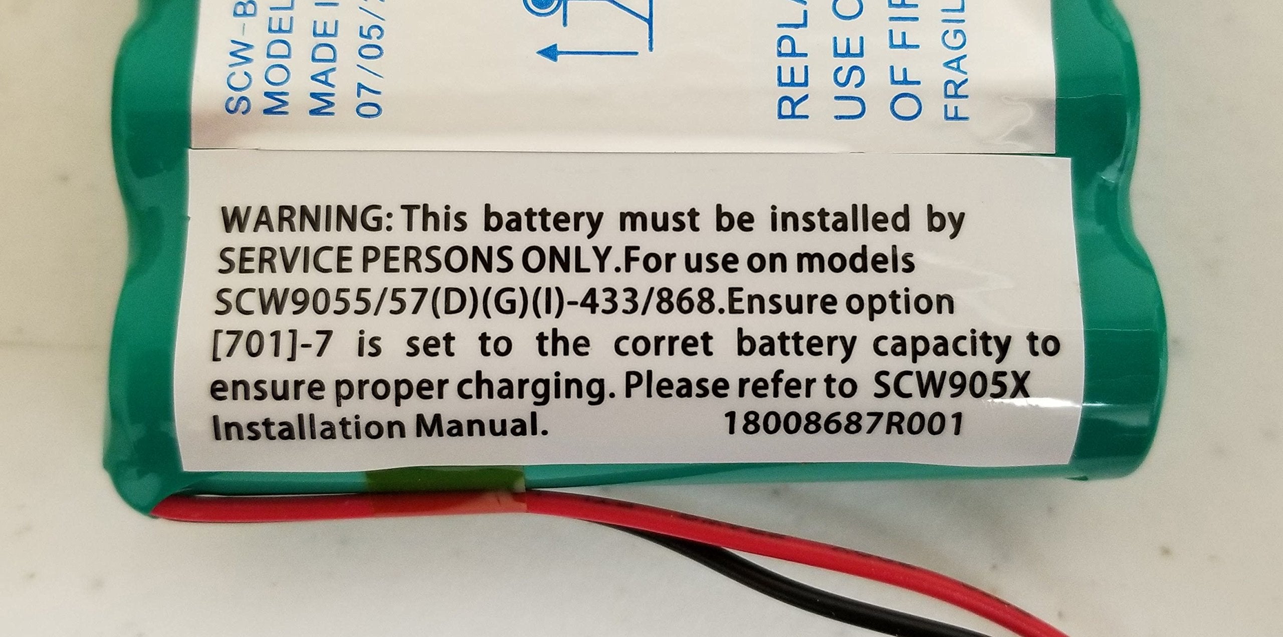 Dsc Impassa 9057 Battery 6Ph H 4/3A3600 S D22 7.2 V 3600Mah, 2015