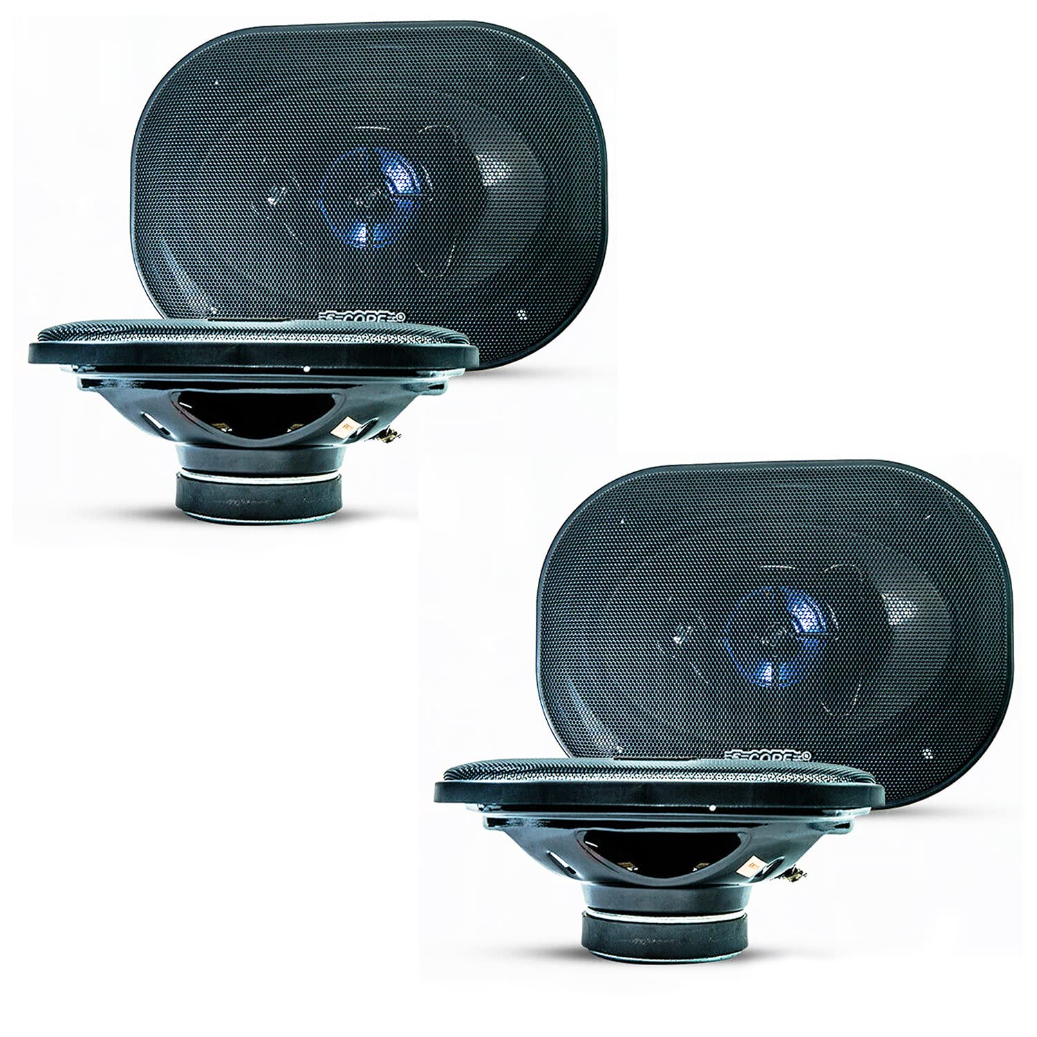5 CORE Premium 6X9 Inch Car Audio Coaxial Speaker 2 Pieces 3 Way 800 Watts PMPO Full Range Speakers Sold in Pair CS 6903