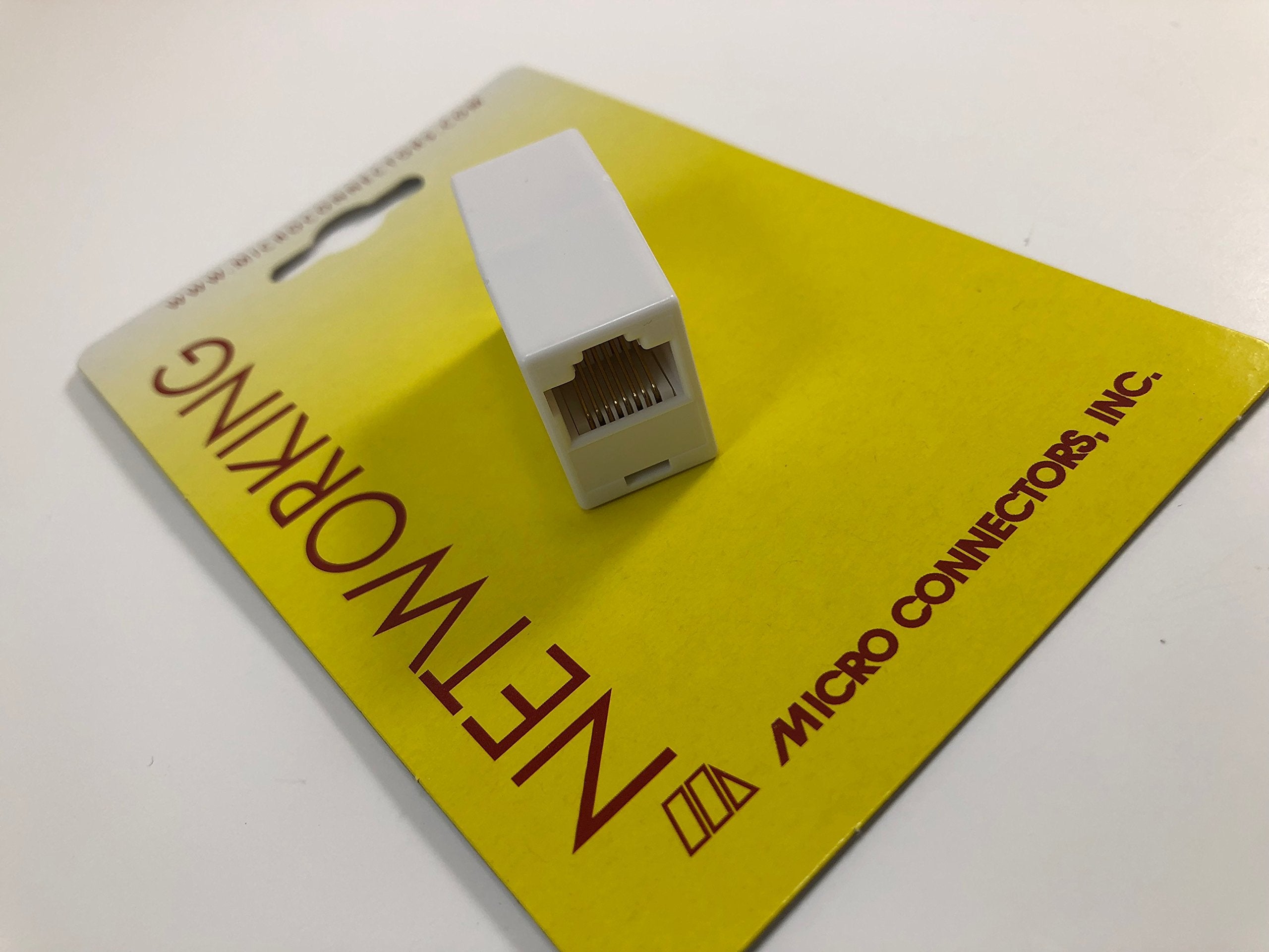 Micro Connectors, Inc. Cat 5E Rj45 Stright Through Coupler Female To Female   White(C20 110L5W)