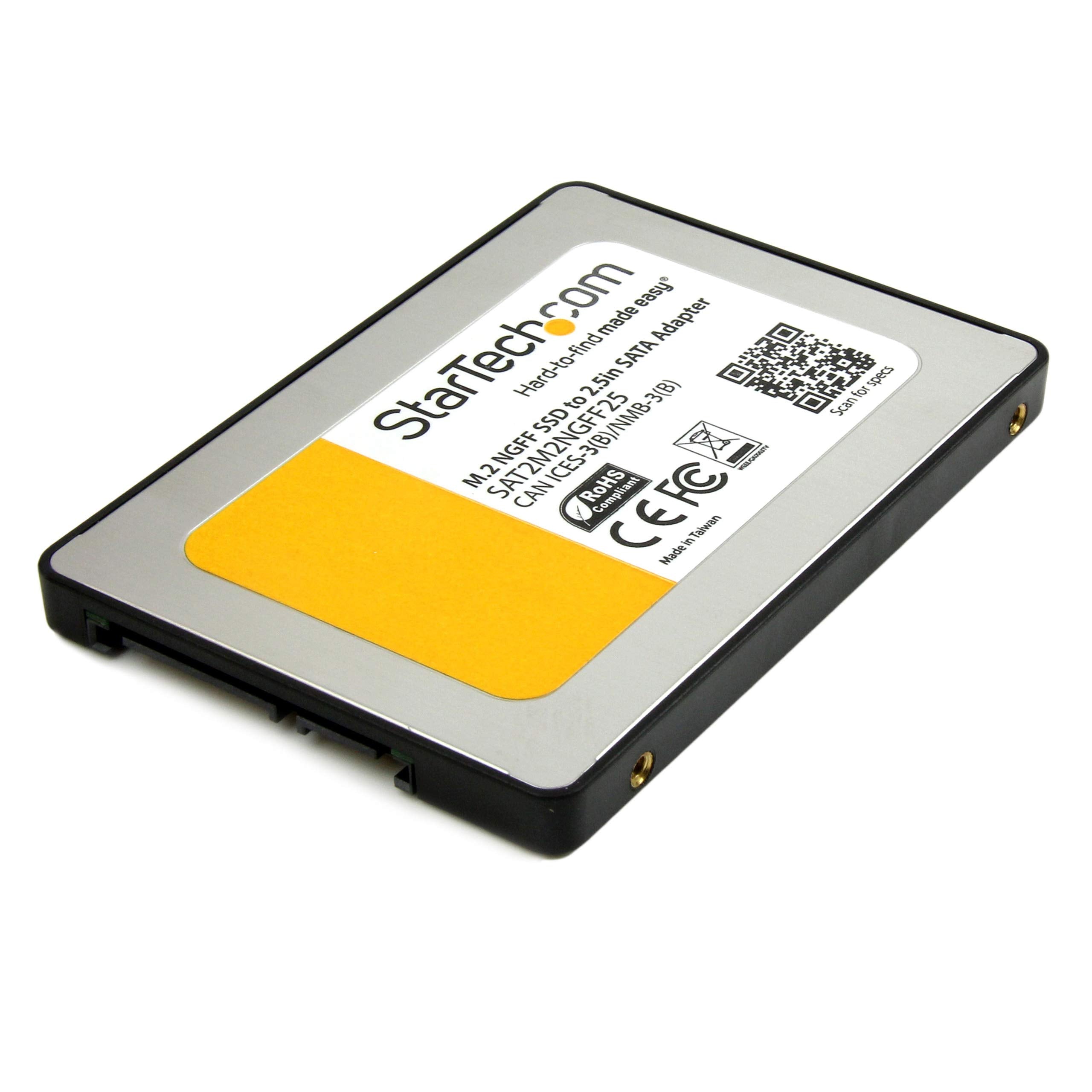 Startech.Com M.2 (Ngff) Ssd To 2.5In Sata Iii Adapter   Up To 6 Gbps   M.2 Ssd Converter To Sata With Protective Housing (Sat2M2