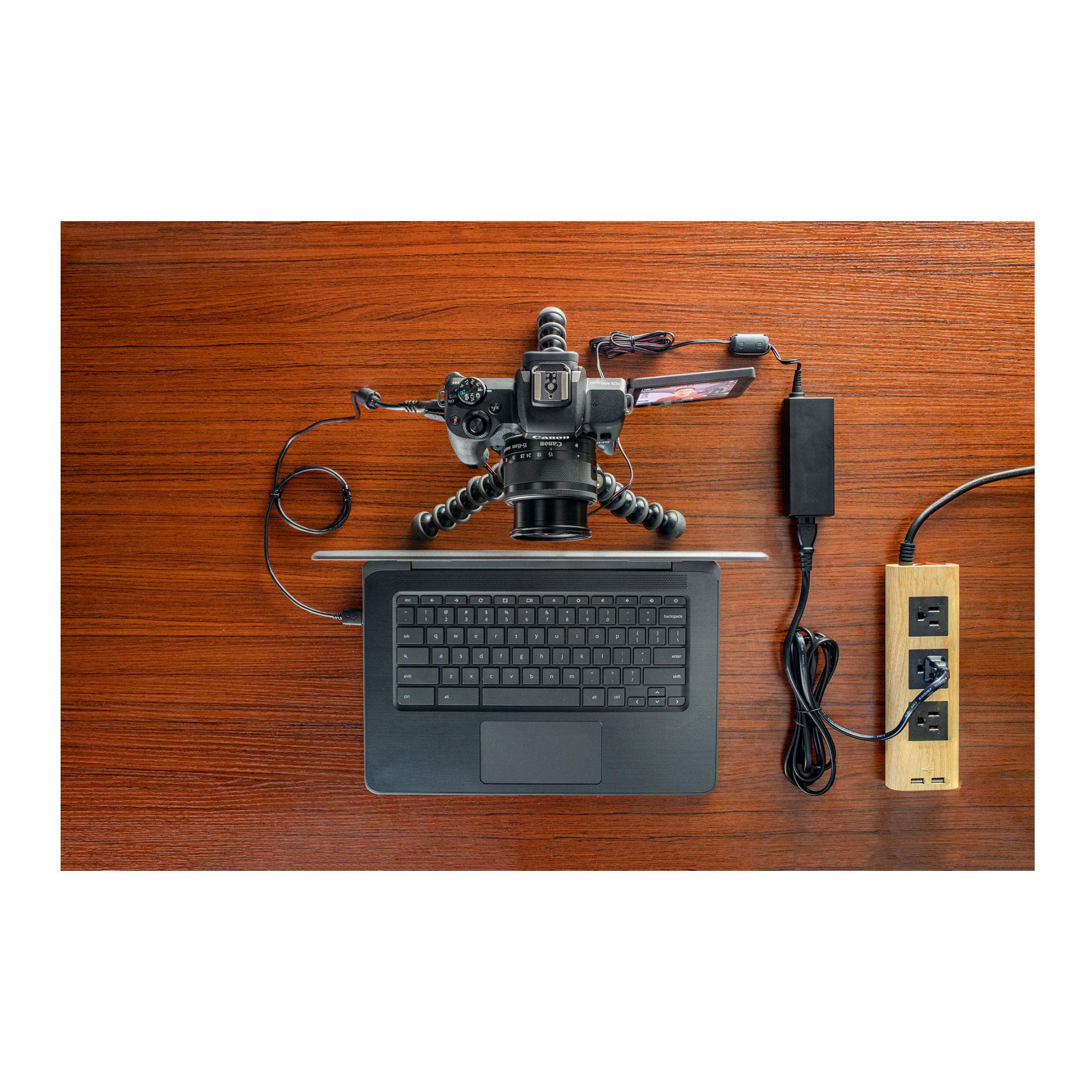 Canon EOS Webcam Accessory Starter Kit, for Select EOS M Series Cameras, Power Adapter CA PS700, DC Coupler DR E12, USB Cable IFC 600PCU, High Performance Live Streaming, Teaching & Content Creators