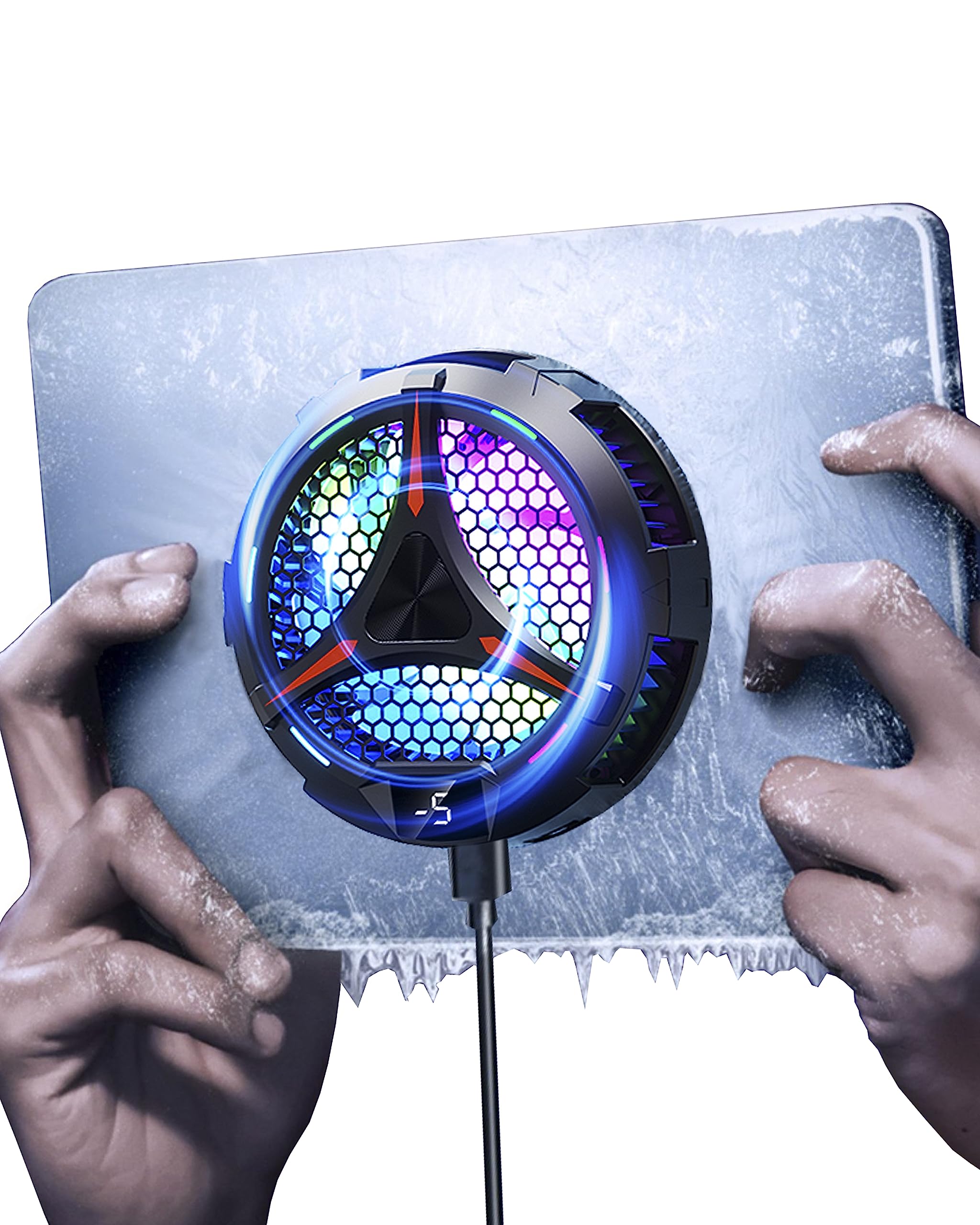 Acedays Ipad Cooler,Magnetic Tablet Cooler For Ipad/Surface Pro/Samsung Tab,Compatible For Steam Deck,Universal Radiator With Te