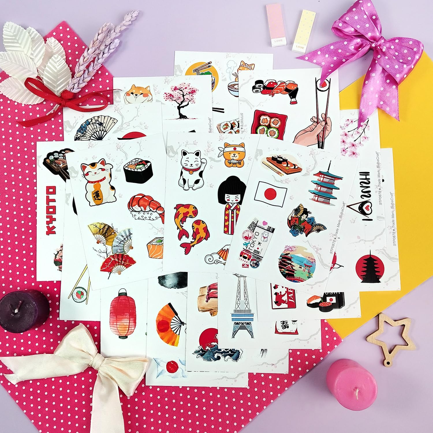 Japan Stickers, Cute Japanese Stickers For Journaling, Scrapbook, Planner   Japan Party Decorations, Asian Stickers, Japanese Gi