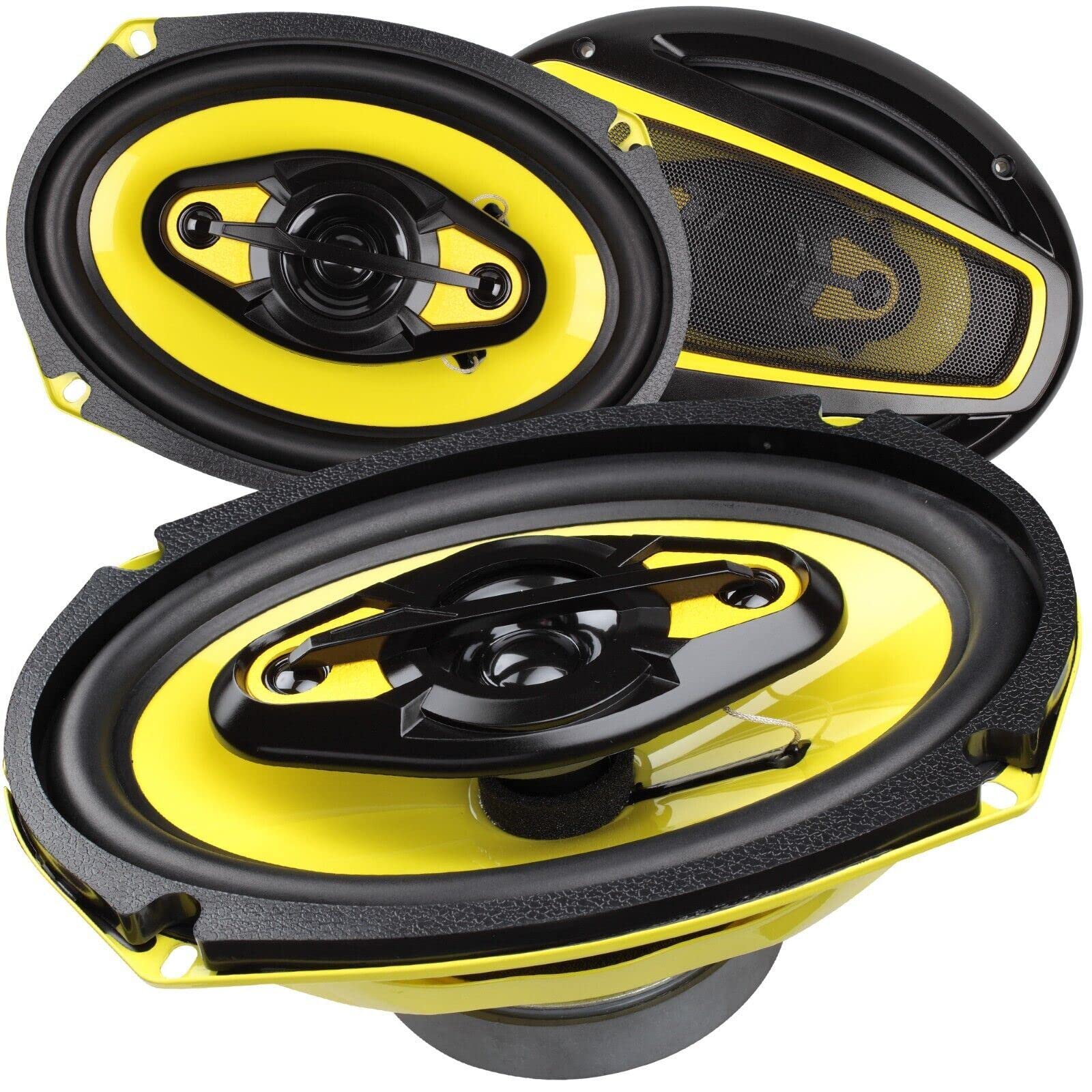 Audiotek 1200W 6X9 Inch 4 Way Car Audio Coaxial Speakers System 6X9 Inches
