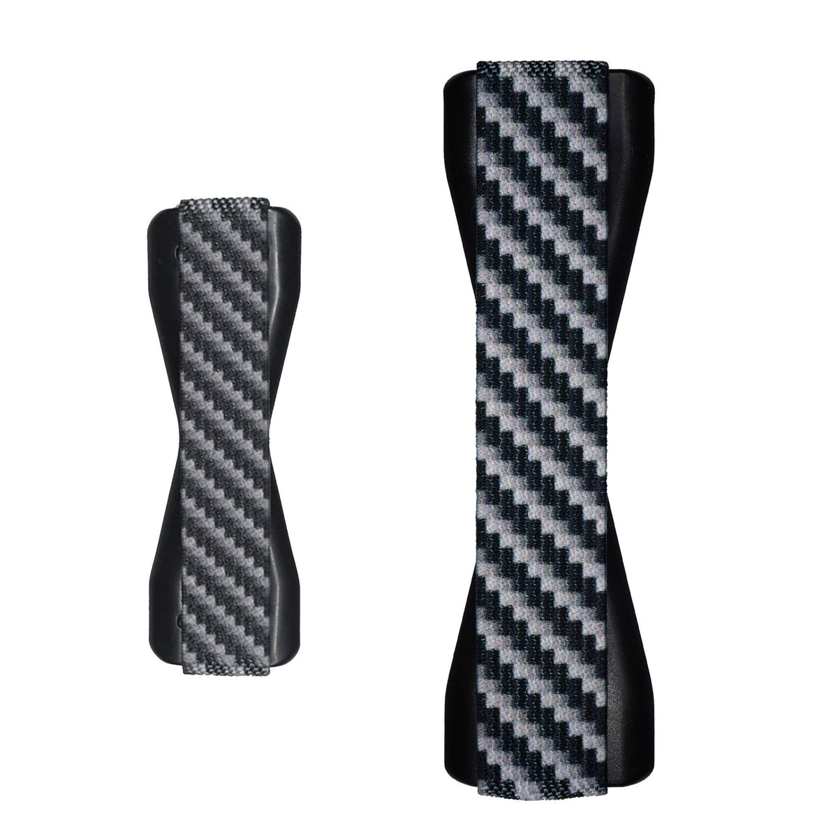 Lovehandle Carbon Fiber Design Duo Grip For Most Smartphones And Tablets   Elastic Phone Strap With Black Base   Combo Phone Gri