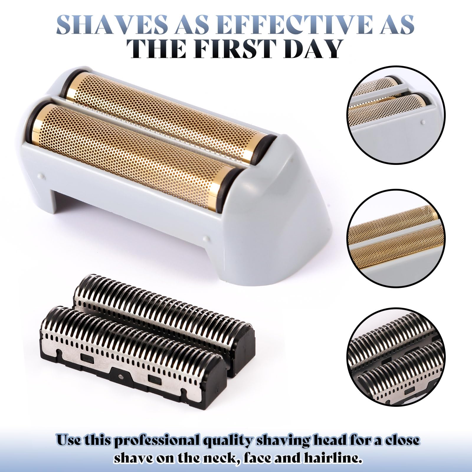 2 Pack Pro Shaver Replacement Foil And Cutters Compatible With No.17150/17155/17200 Shaver Profoil Replacement