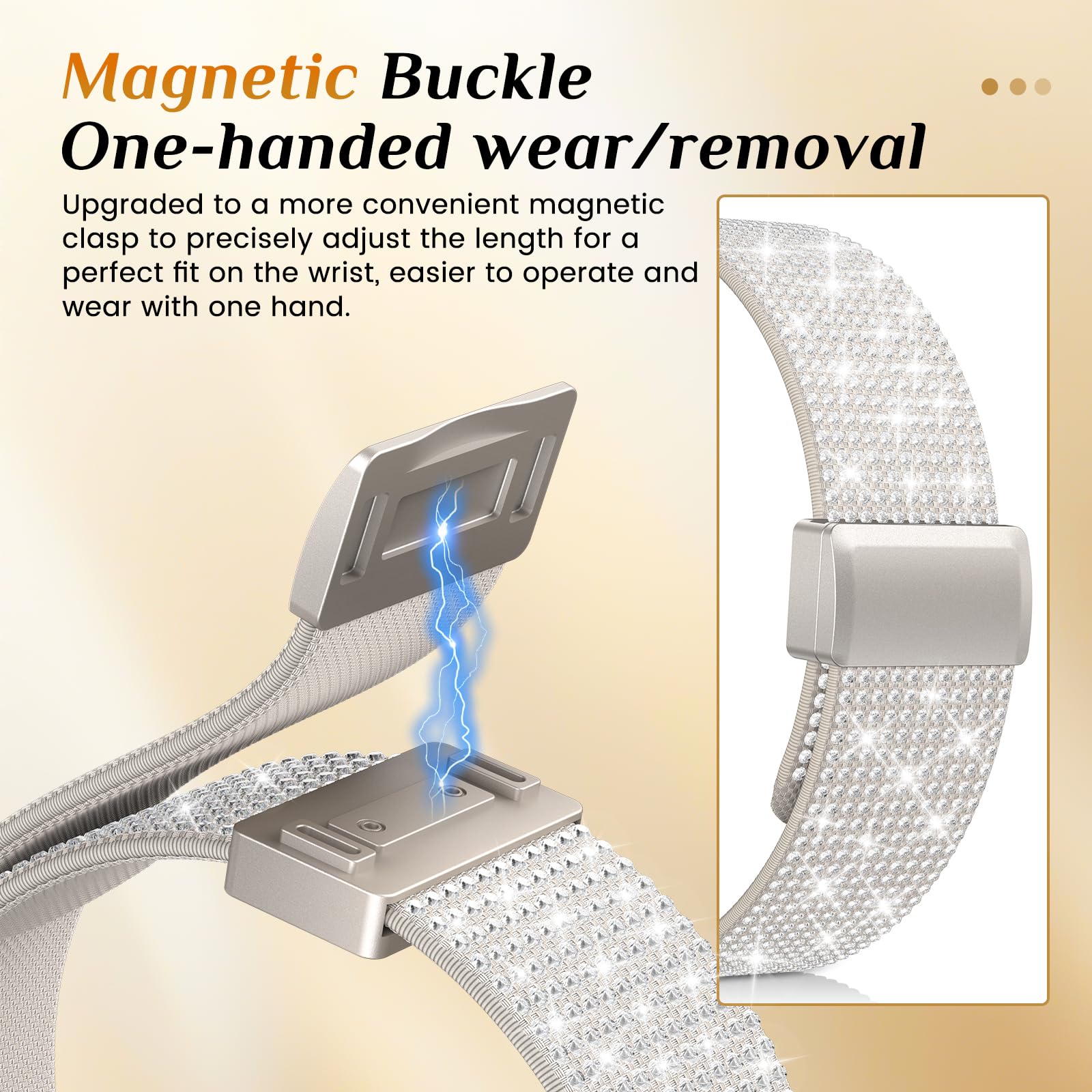 Letoid Stretchy Band Design For Apple Watch 38Mm 40Mm 41Mm 42Mm 44Mm 45Mm 49Mm, Magnetic Elastic Nylon Strap Women Replacement S