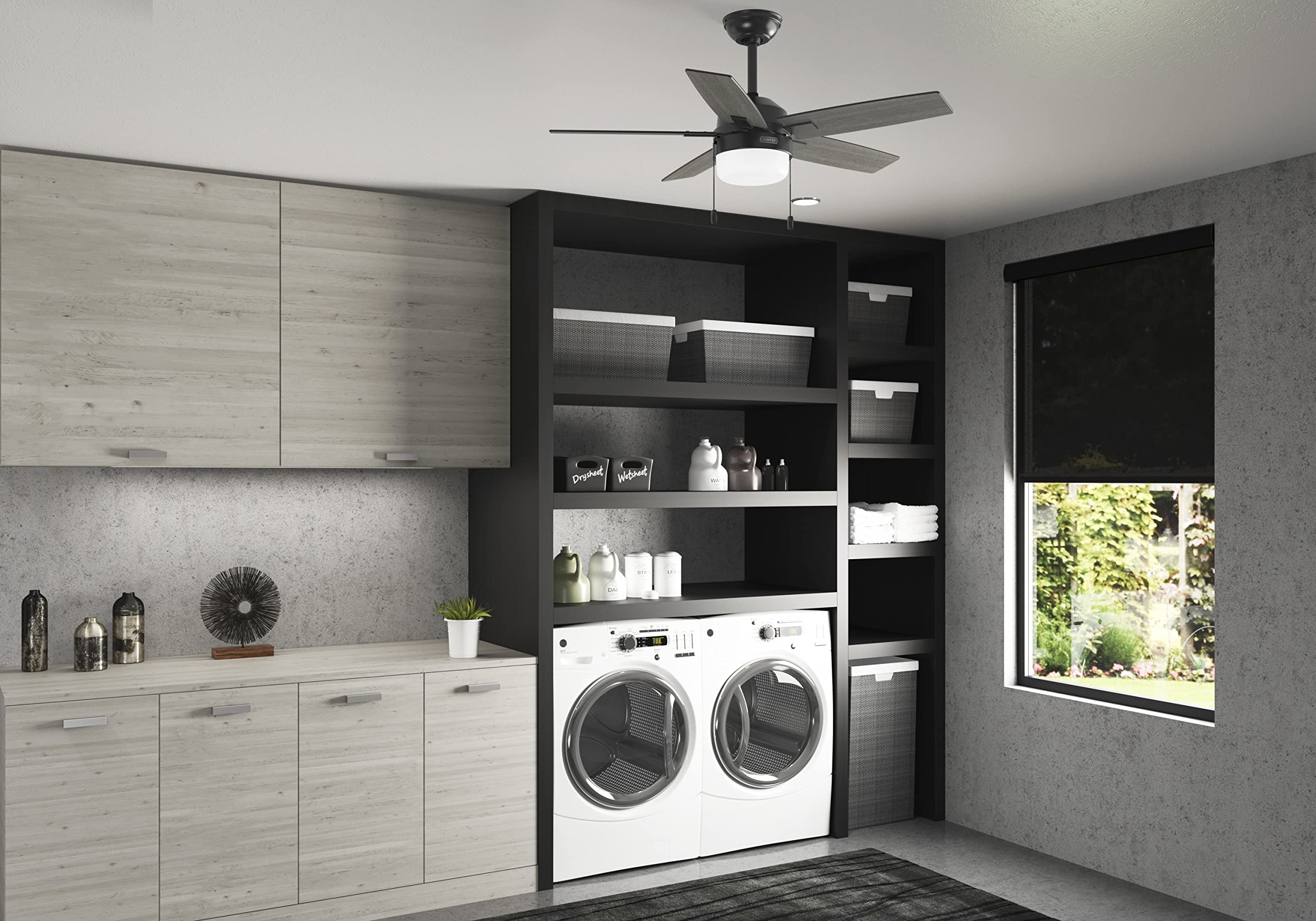 Hunter Fan Company 52486 Anisten Ceiling Fan, Medium, Matte Black