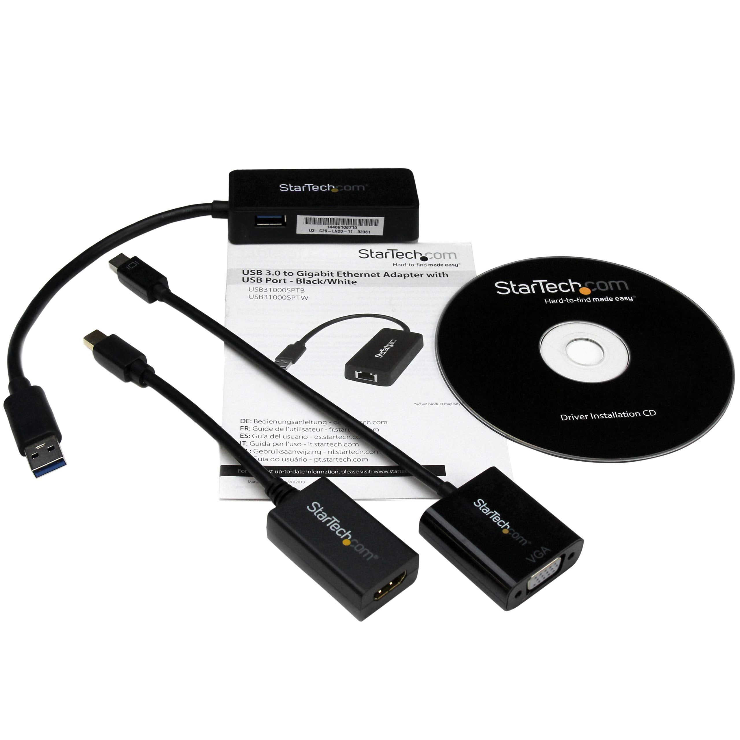 Startech.Com 3 In 1 Accessory Kit For Surface And Surface Pro 4   Mdp To Hdmi / Vga   Usb 3.0 Gbe   Works With Surface Pro 3 And