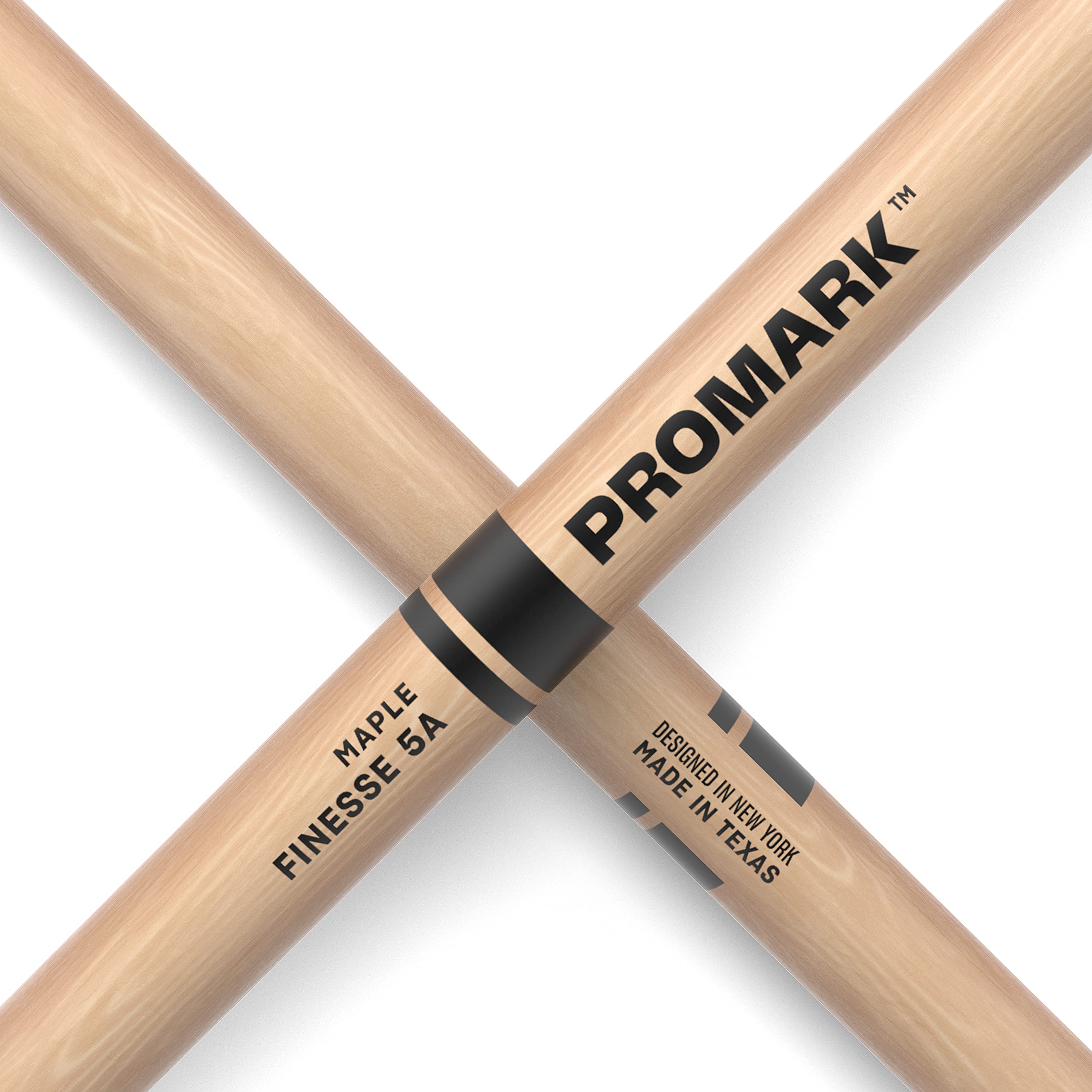 Promark Drum Sticks   Finesse 5A Drumsticks   Drum Sticks Set   Small, Round Wood Tip   Ideal For Jazz   Maple Drum Sticks   Consistent Weight And Pitch   1 Pair