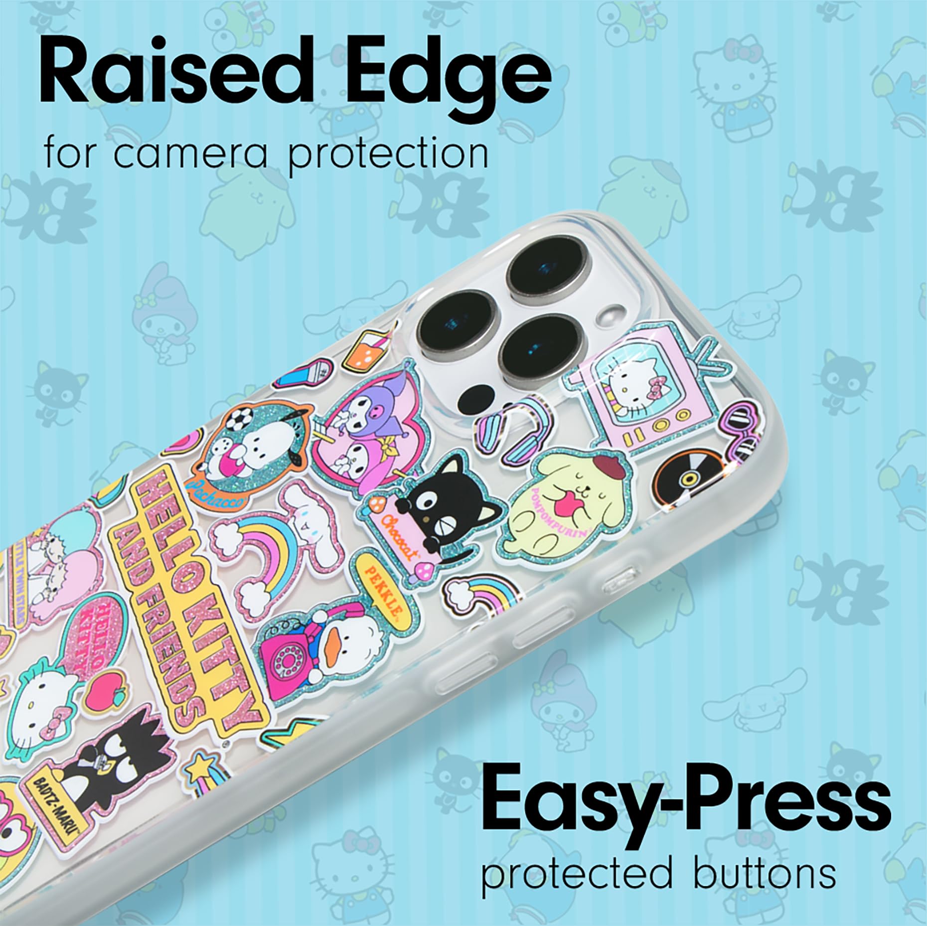 Sonix X Sanrio Case For Iphone 16 Pro Max | Compatible With Magsafe | 10Ft Drop Tested | Hello Kitty And Friends Stickers