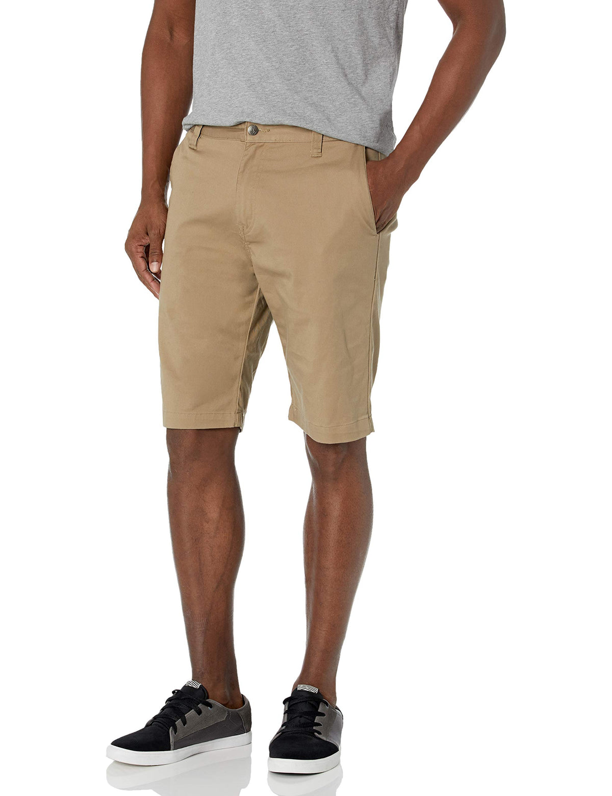 Volcom Men Vmonty Stretch Chino Short, Khaki, 31