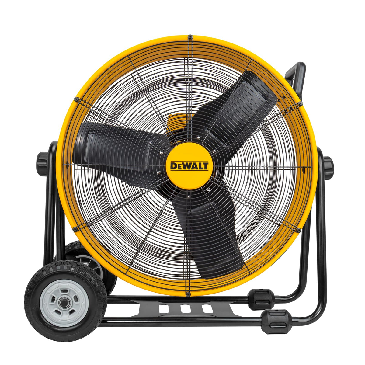 Dewalt Dxf2490 High Velocity Fan, Floor Fan, Industrial Fan, 24 Inch Large Electric Metal Rotating Garage Fan With 360 Adjustabl