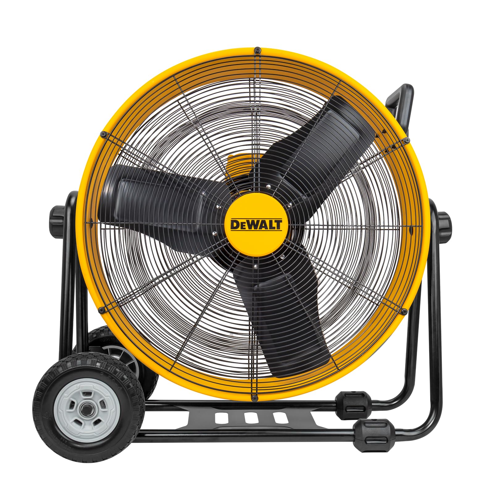 Dewalt Dxf2490 High Velocity Fan, Floor Fan, Industrial Fan, 24 Inch Large Electric Metal Rotating Garage Fan With 360? Adjustab
