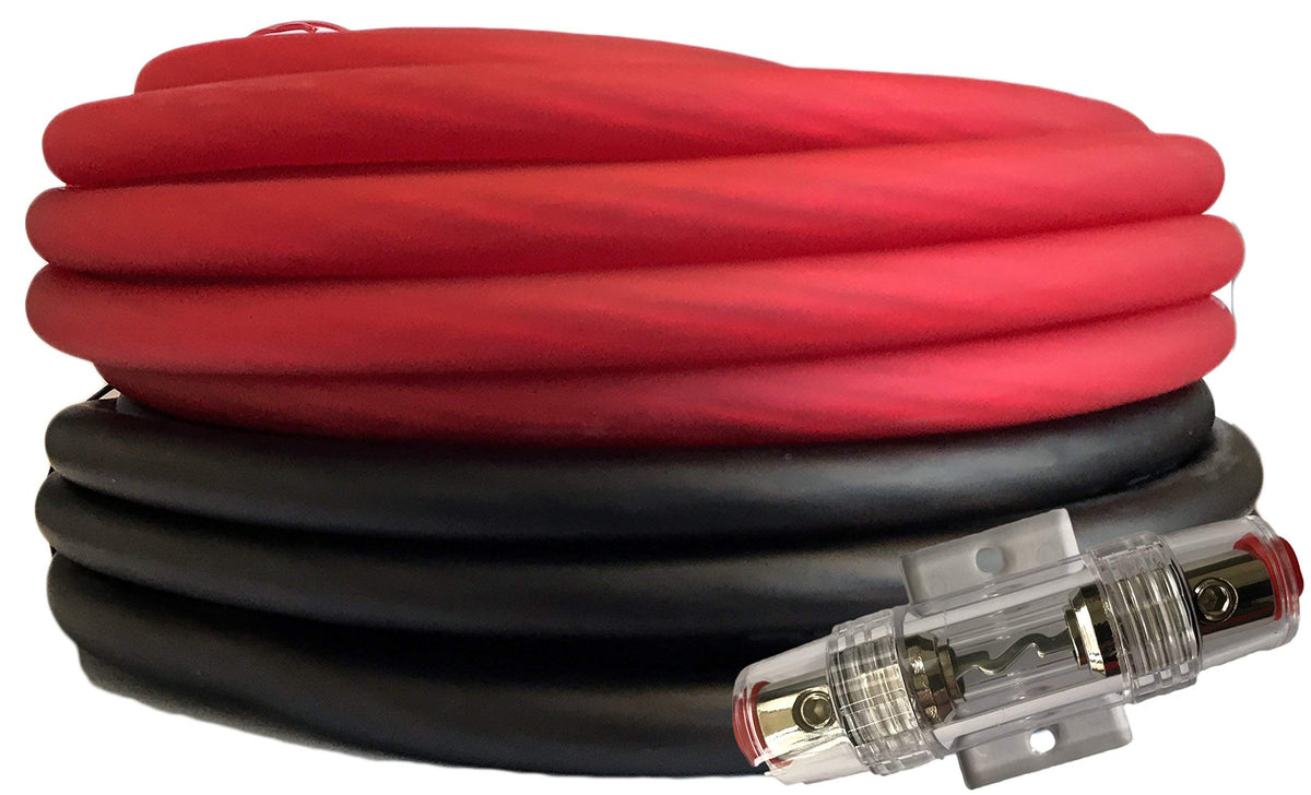 Soundbox Kit4 25Rb, 4 Gauge Amplifier Wire Power/Ground Amp Cable   50 Ft.