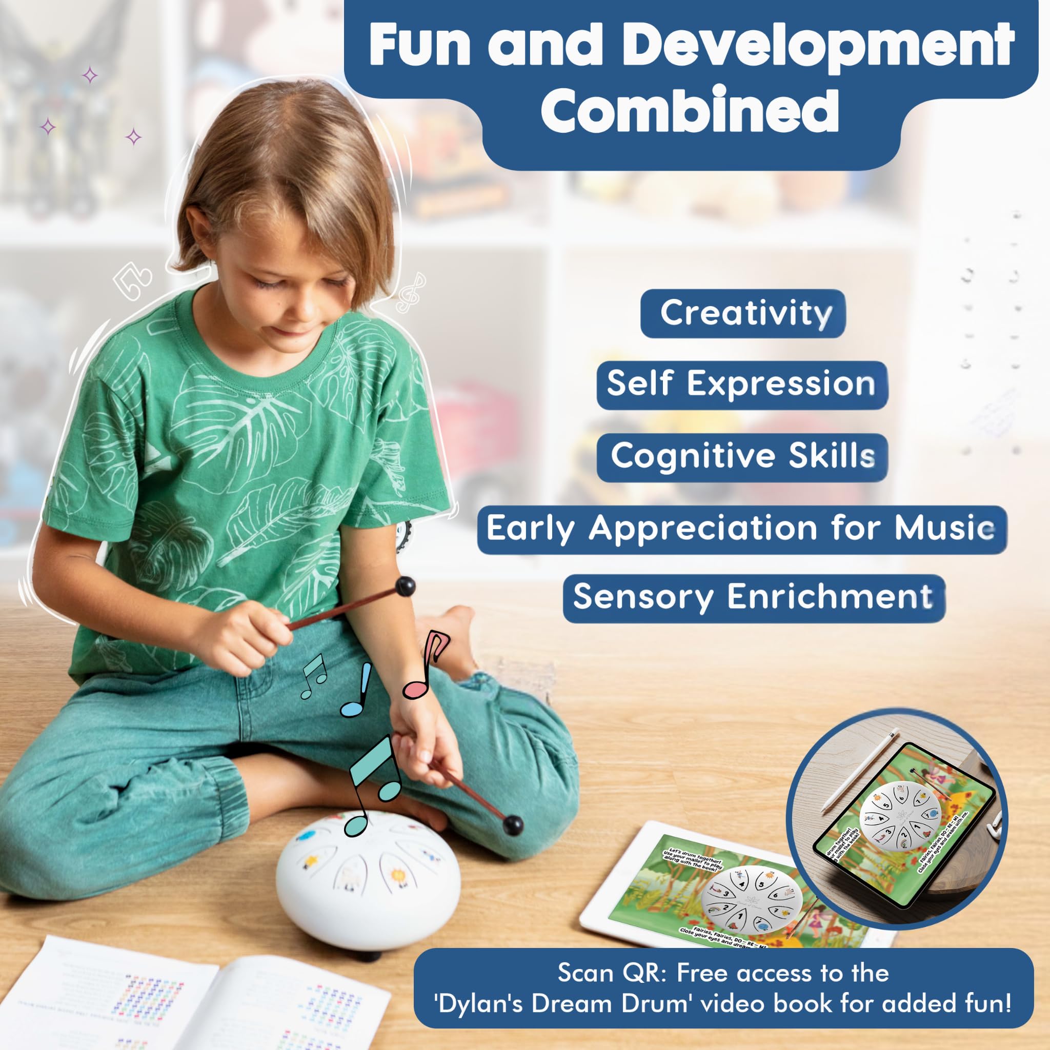 Steel Tongue Drum   Bedtime Sing A Long Story And Drum   Dylan'S Dream Drum Musical Gift For Children   Tongue Drum For Kids   K