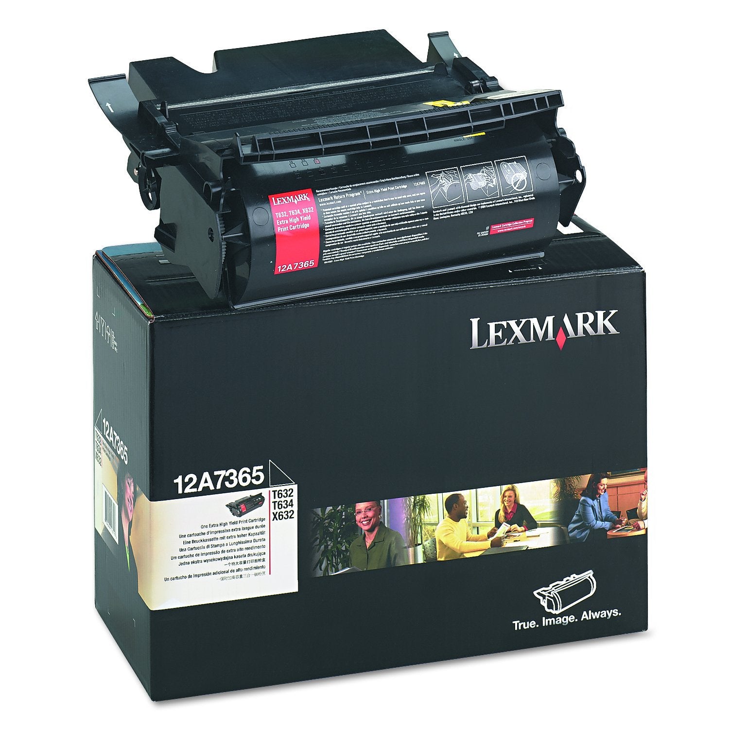 Lexmark 12A7365 Extra High Yield Toner, 32000 Page Yield, Black